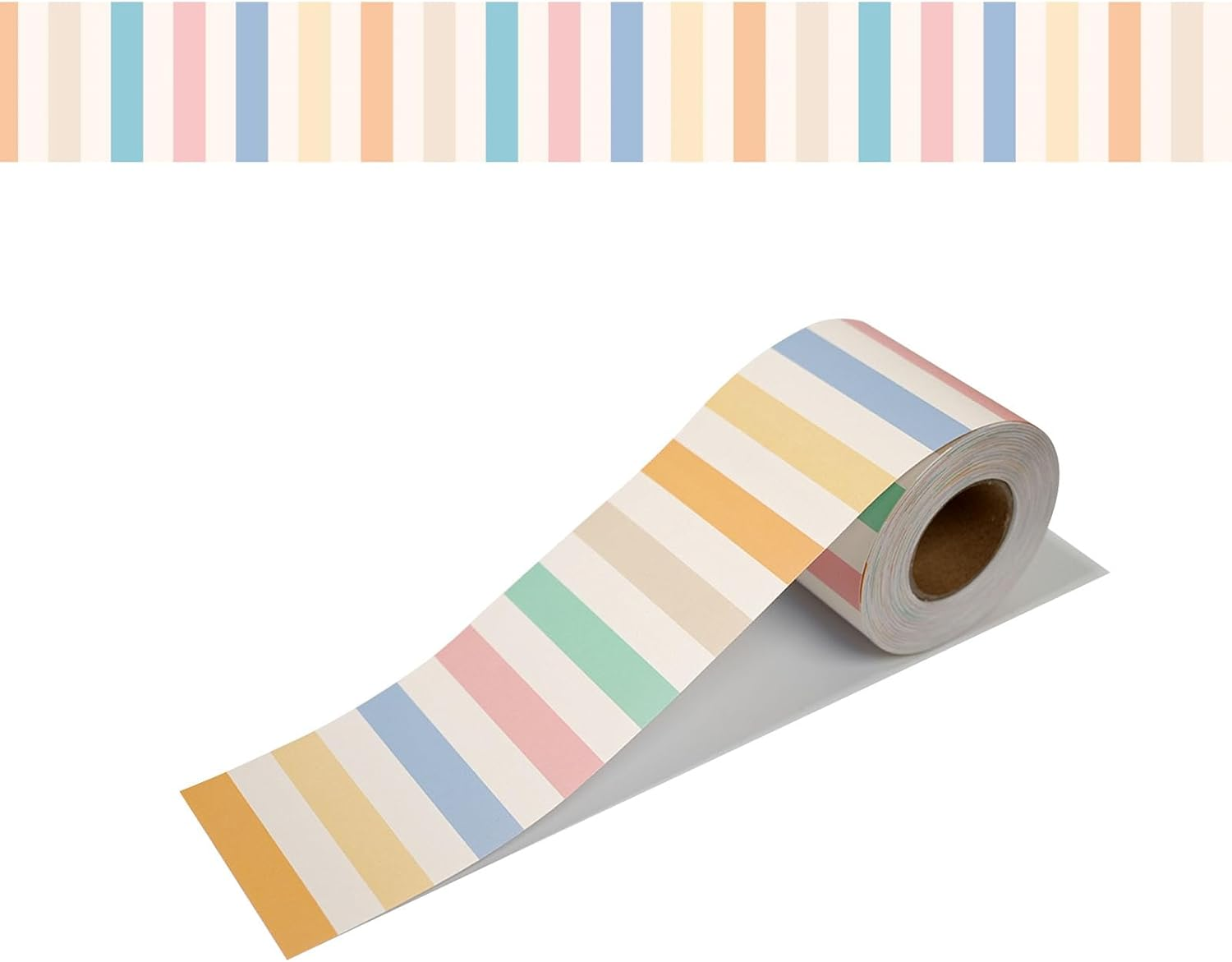 Classroom Bulletin Board Border 65 Feet Rolled Border Trim Colorful Classroom Borders for Bulletin Board Decorations School Classroom Home (Rainbow)