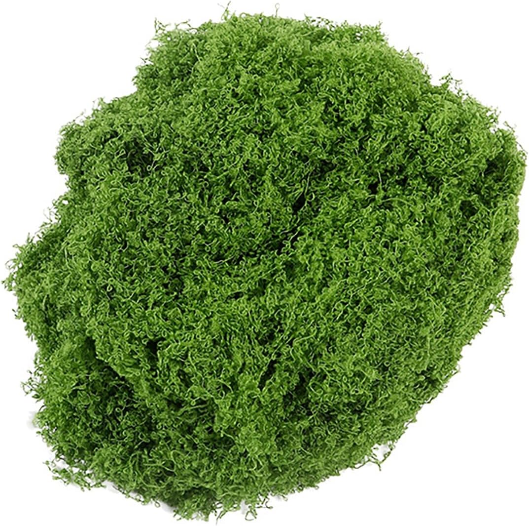 200G Artificial Moss Soft Breathable Fake Moss for Indoor Plants Natural Green Eco-Friendly Faux Moss for Planters Musgo Artificial Para Macetas Decorative Garden Landscaping Supplies image number 4