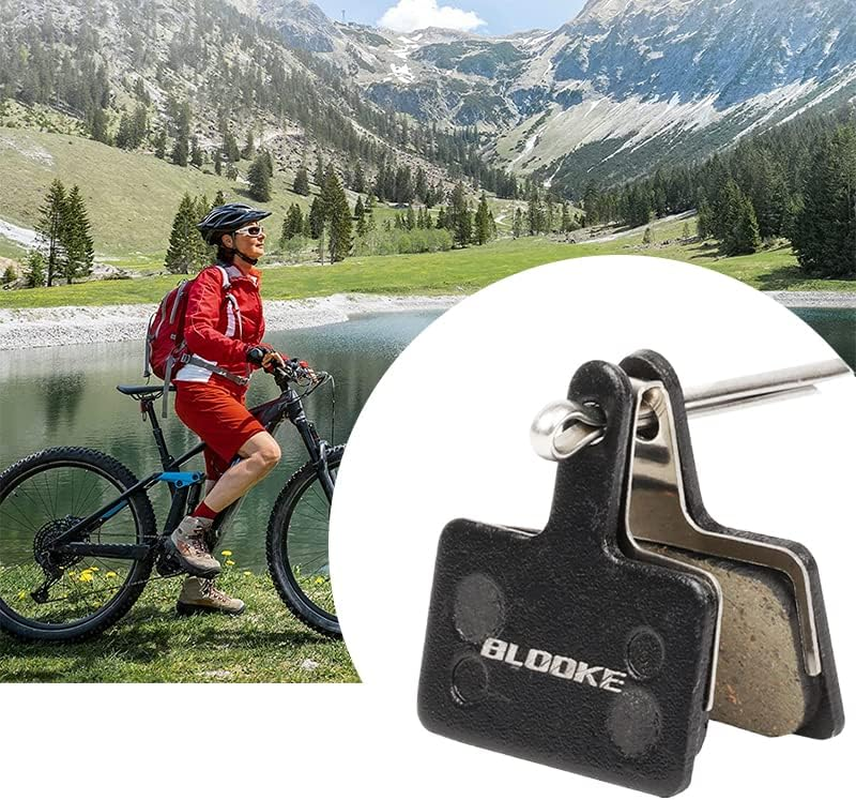 4 Pairs High-Performance Bicycle Disc Brake Pads for Shimano - Semi Metal & Copper, Compact & Durable, with Spring Clips & Bolts, Ideal for Mountain Bikes, Mechanical/Hydraulic Brakes image number 6