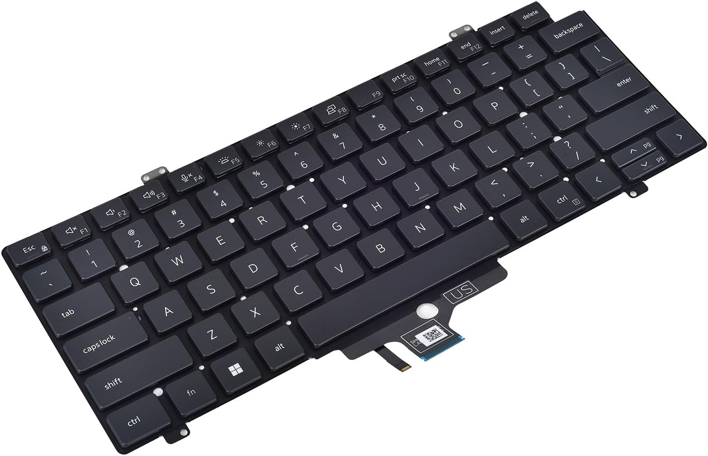 Replacement Keyboard for Dell Latitude 5420 5421 5430 5431 5440 5450 7420 7430 7520 7530, Precision 3470 3480 Series Laptop with Backlit P/N: MV4X8 0MV4X8, US Layout image number 2