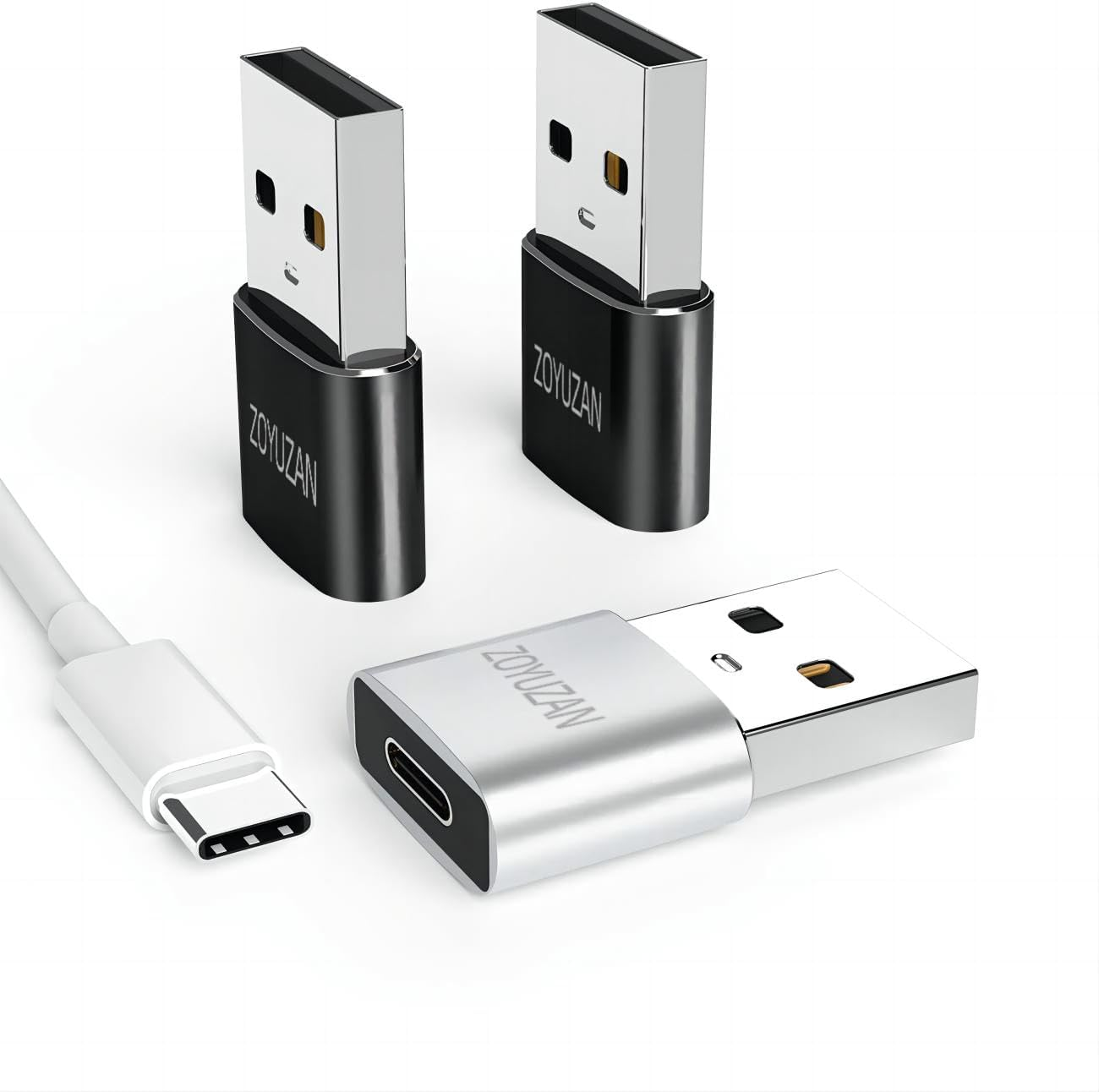 3Pack USB C Female to Lightning Male Adapter for Iphone 12/11/8 X Xr/Xs/Se/7Plus/Pro Max Ipad Air Mini Type Compatible with Charging Support Data Transmission Connect Charger Connector Cable Converter