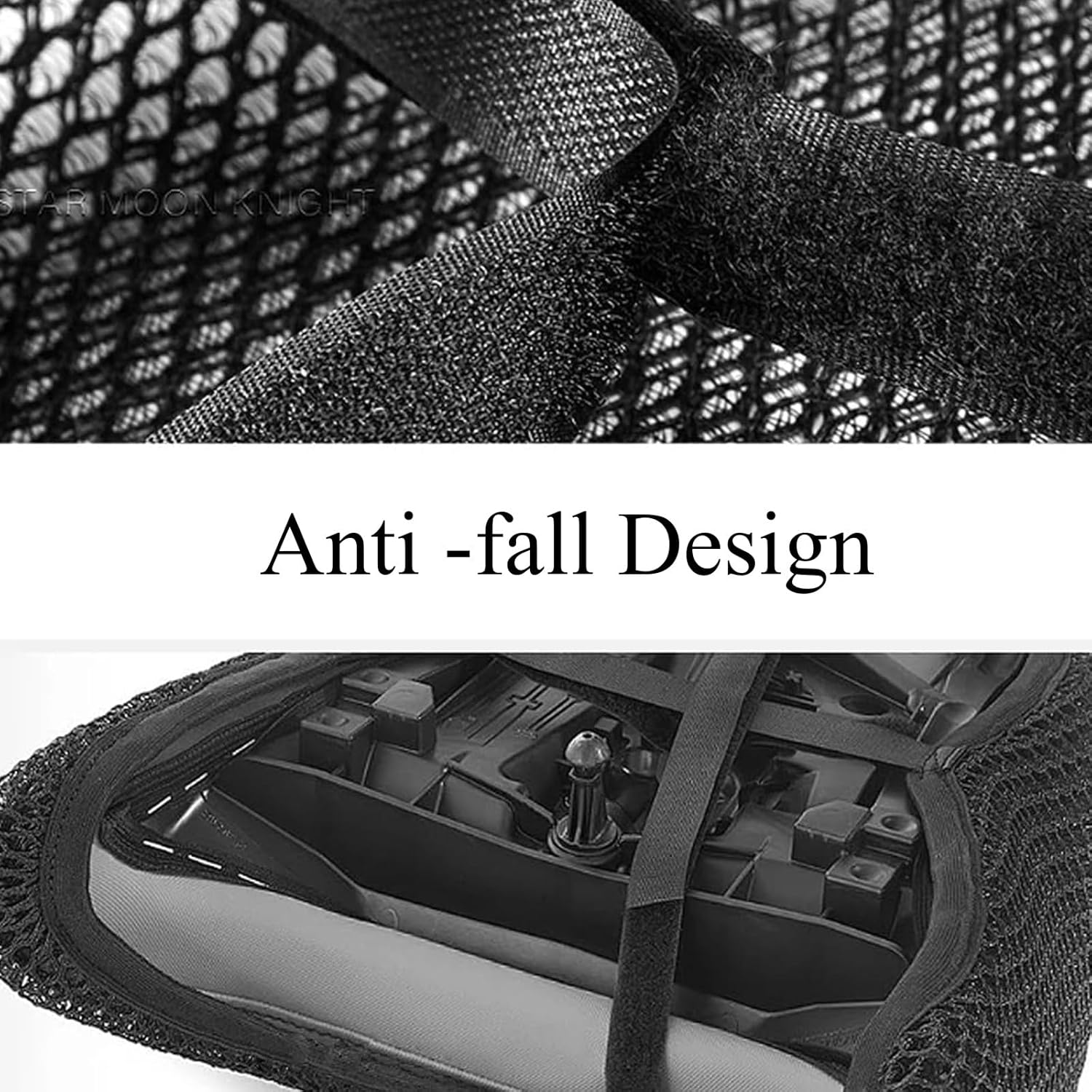 Comfortable Motorcycle Seat Cushion Cover 3D Mesh Insulated Non-Slip Seat Pad Cover Waterproof Breathable Motorcycle Seat Cover Compatible with CFMOTO 650MT 700CL-X(DL250) image number 3