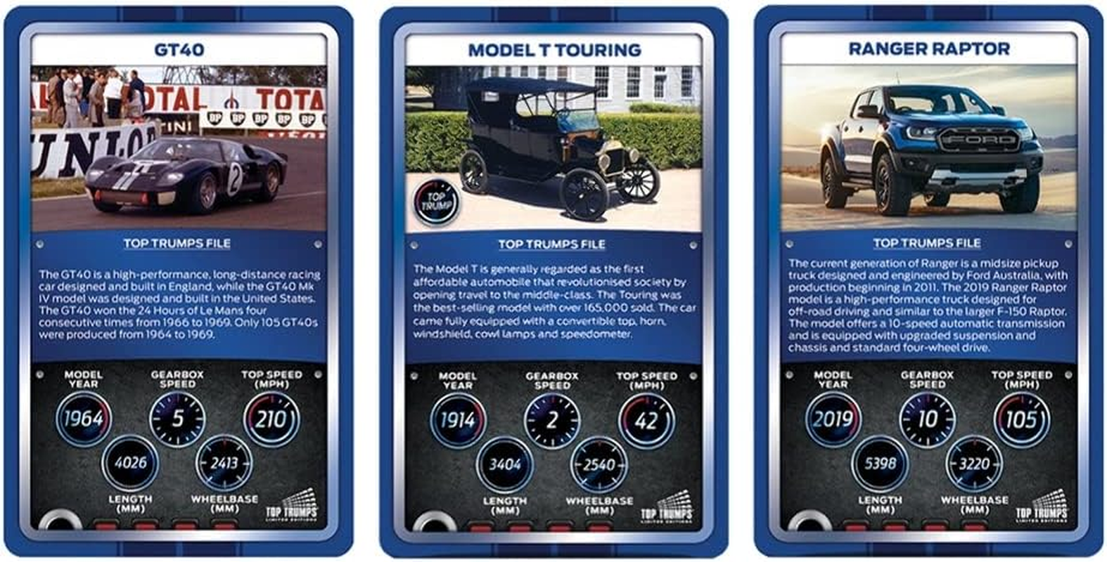 Winning Moves Top Trumps Ford Card Game