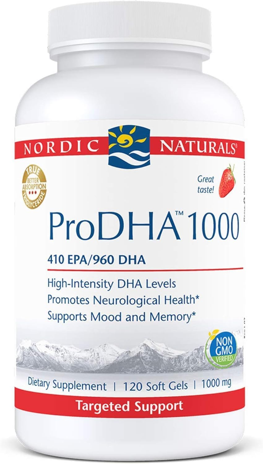 Nordic Naturals Pro DHA 1000, Strawberry, 120 Count image number 5
