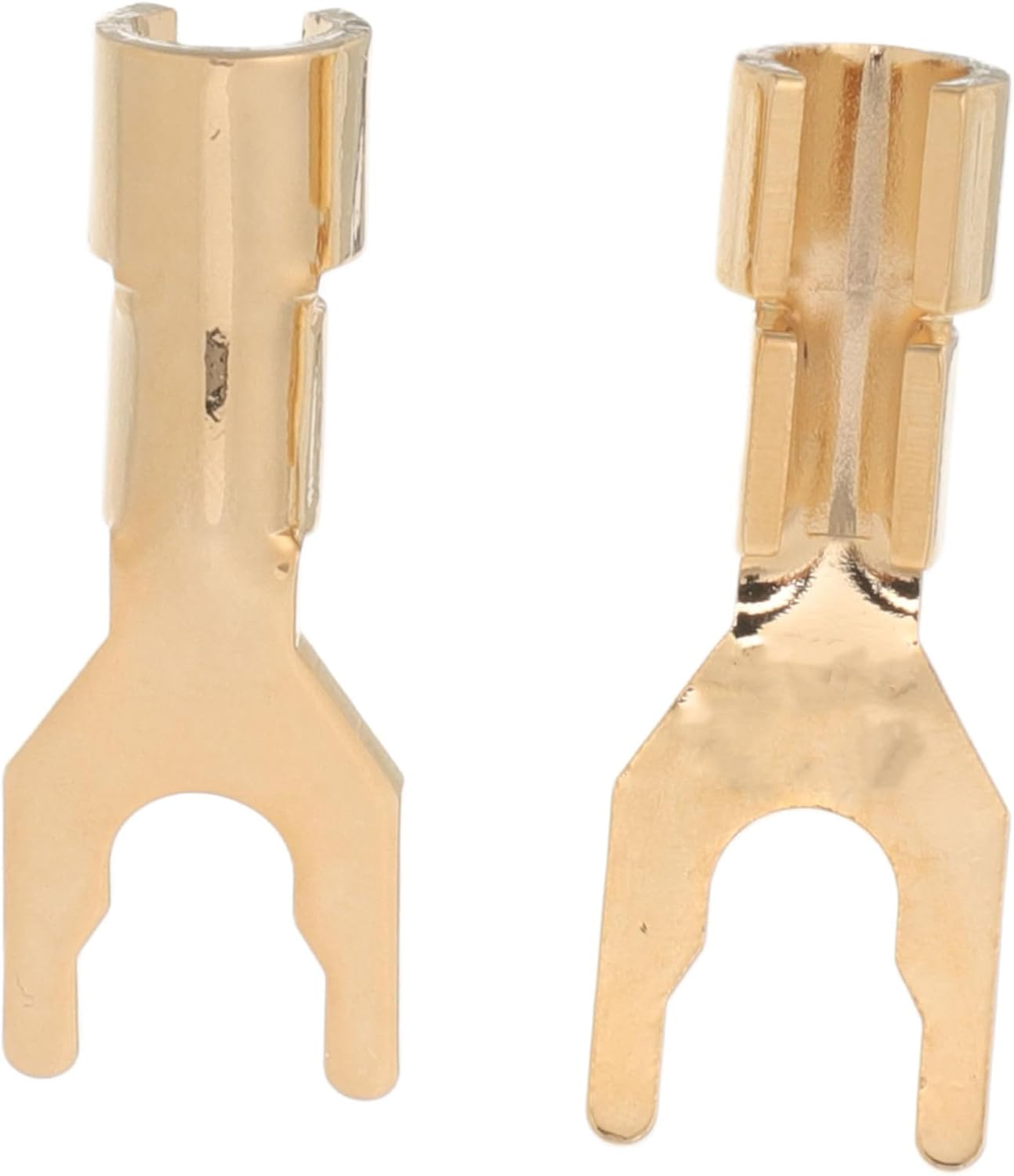 MINAOLULUS 2Pcs Speaker Connector Banana Plugs Spade Audio Adapters Plated Hifi Speaker Wire Connectors for Home Theater and Professional Audio Systems Enhanced Signal Transmission and Design image number 6