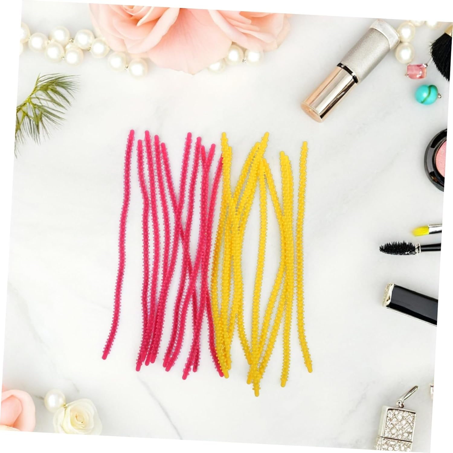 20Pcs Flexible Perm Rods Silicone Hair Curlers Styling Kit for Short Hair Dreadlocks Home Salon Use Perm Rods image number 5