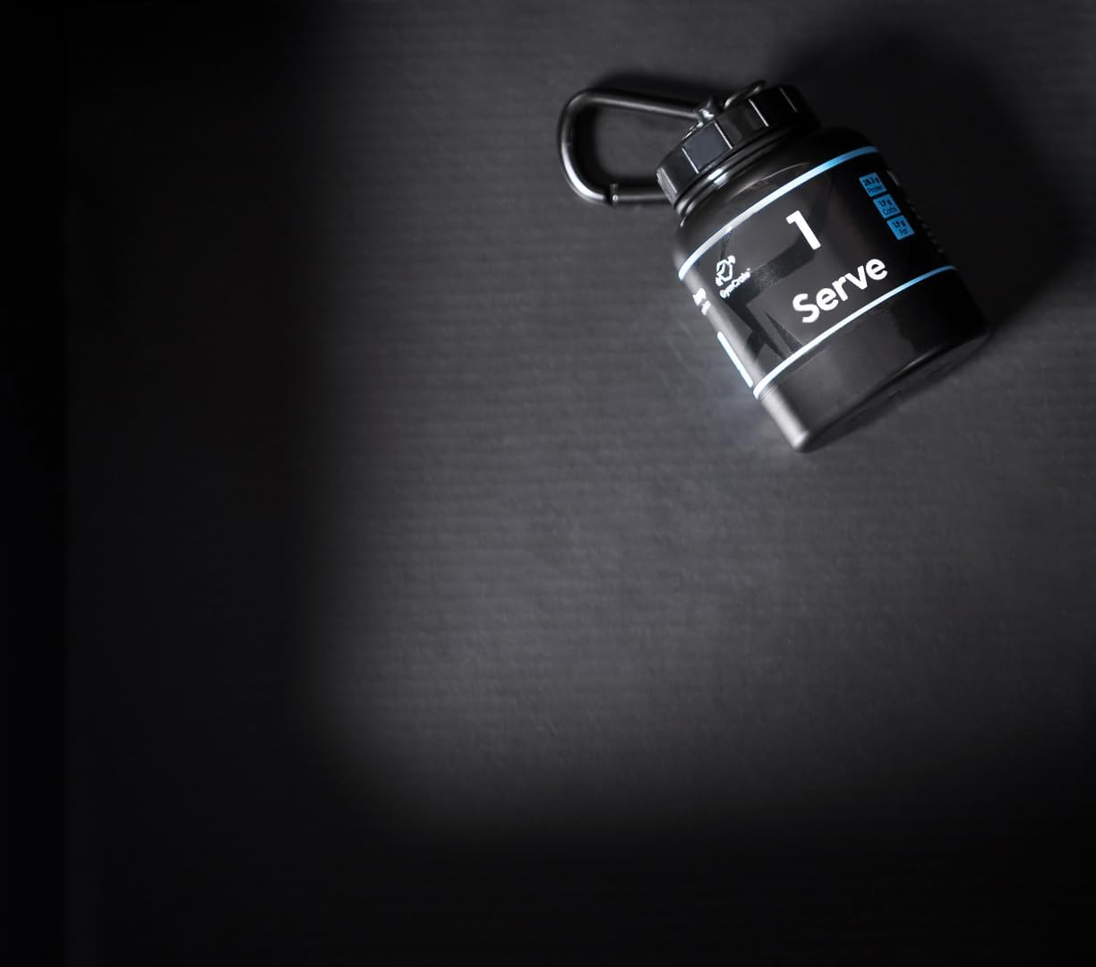 Gymcrate Portable Scoop - Protein Powder and Supplement Funnel Keychain - Protein Powder Container, Durable Metal Keychain, Portable Container for the Gym, Workouts, Travel, Men and Women image number 5