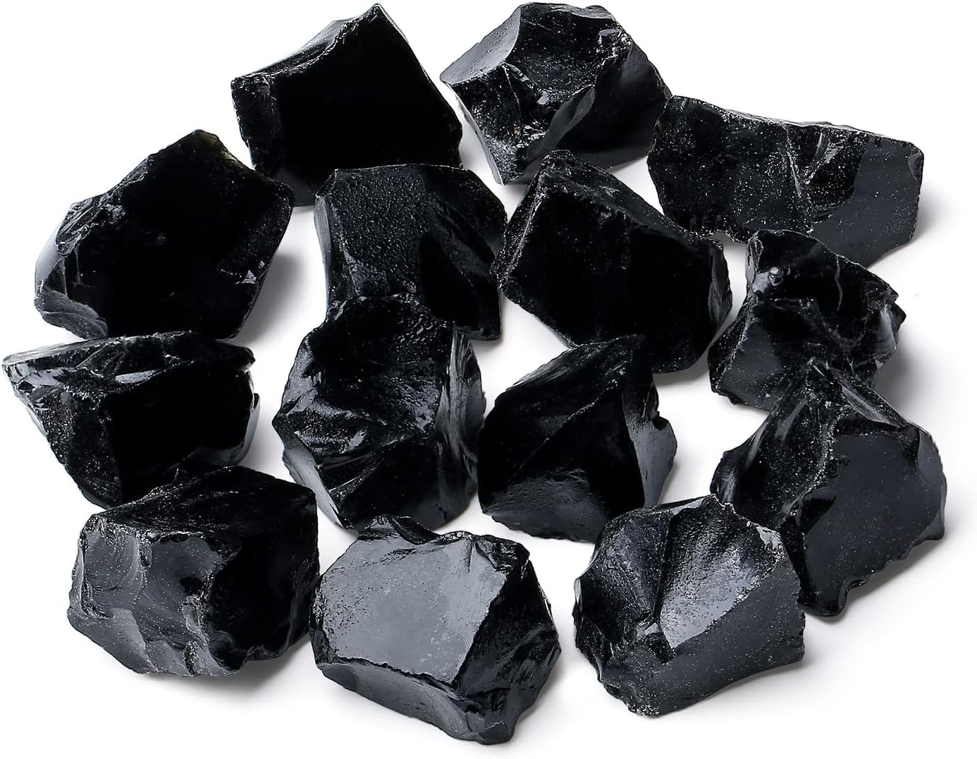 MAIBAOTA Raw Crystals Bulk 1" Natural Rough Crystal Stones Gemstones Rocks for Tumbling Cutting Polishing Witch Reiki Quartz Crystals, 0.45 Pound, Stones