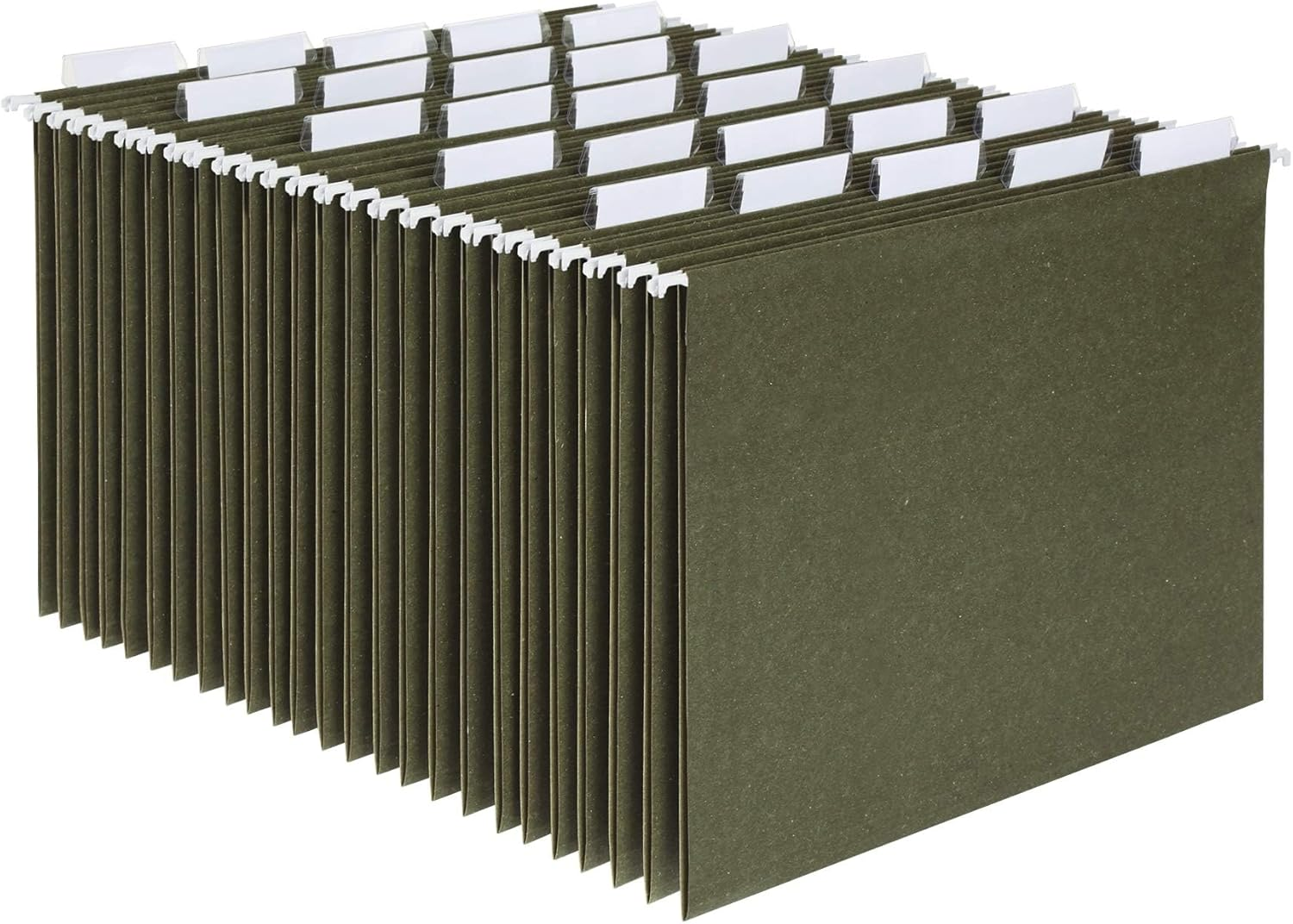Pendaflex Essentials Hanging Folders, Letter Size, 1/3 Cut Tabs, Standard Green, 25 per Box (81601) image number 1