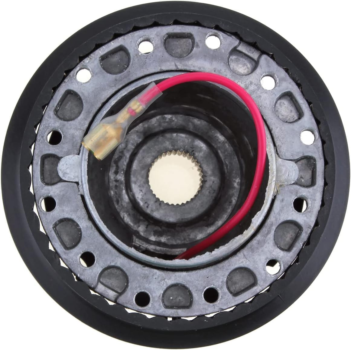 Drisentri Steering Wheel Hub Adapter, Aluminum & Plastic Car Quick Release Steering Wheel Boss Kit Racing Hub Adapter with 6 Bolts Fit for TOYOTA image number 4