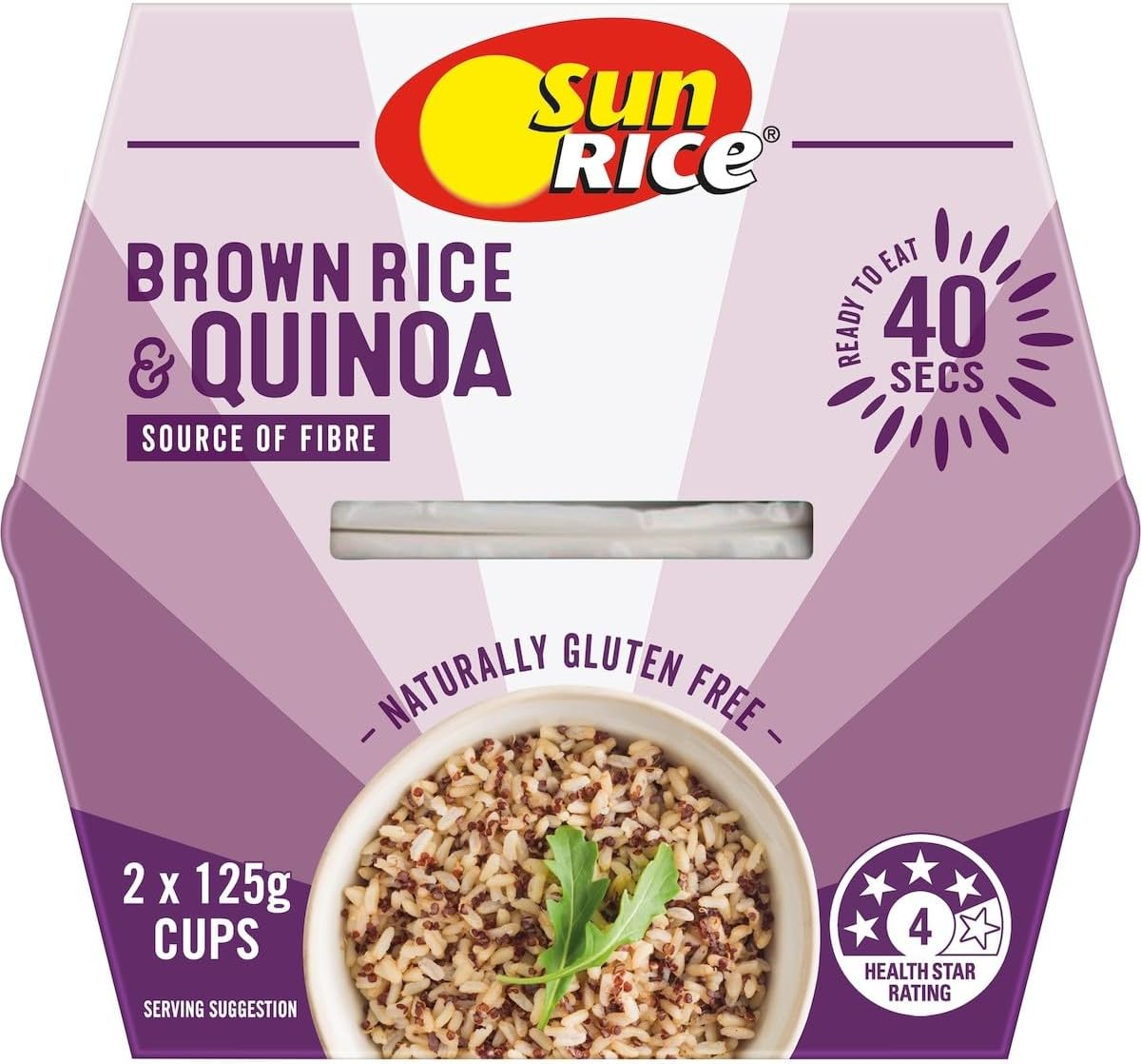 Sunrice Quin Brown Rice Cup 2 X 125 G image number 4