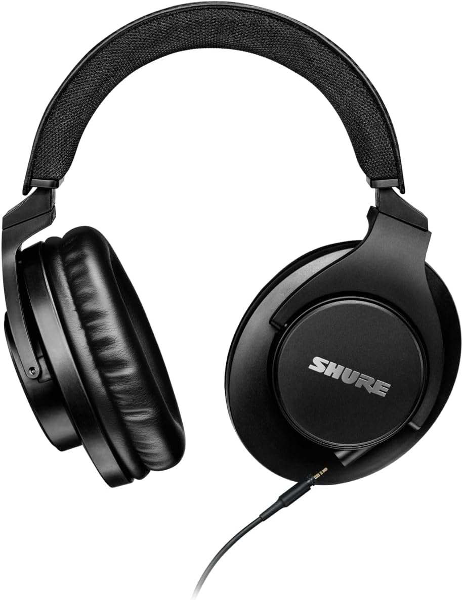 Shure SRH440A Over-Ear Wired Headphones for Monitoring & Recording, Professional Studio Grade, Enhanced Frequency Response, Work with All Audio Devices, Adjustable & Collapsible Design - 2022 Version image number 3