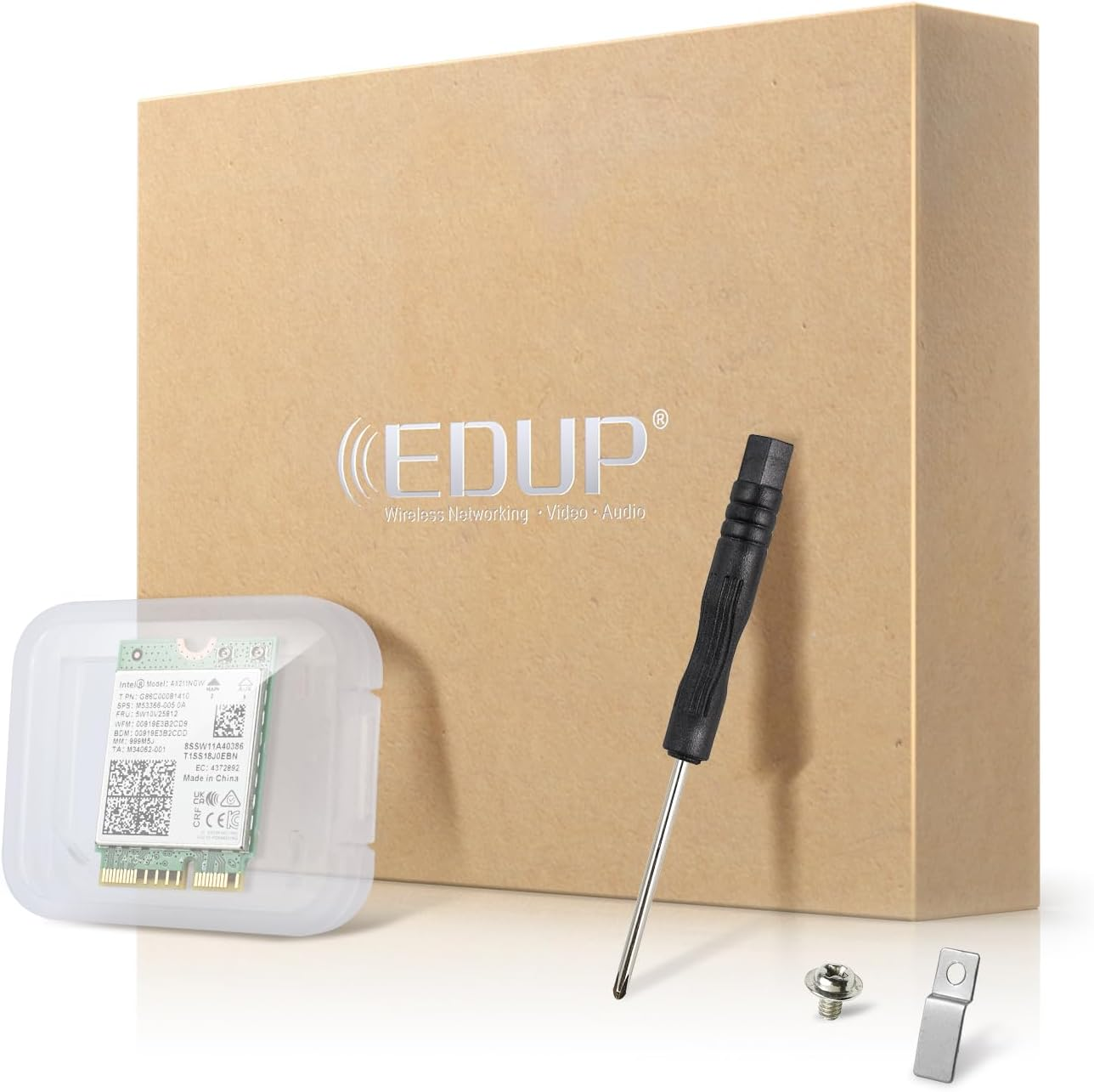 Intel AX211NGW Wi-Fi 6 Wireless Card M.2: Cnvio2, Bluetooth 5.3, Tri Band 2.4/5/6 Ghz Network Adapter for Laptop Support Windows 10/11 (64Bit) Linux Chrome OS Only Available with Gen Intel 12+ CPU