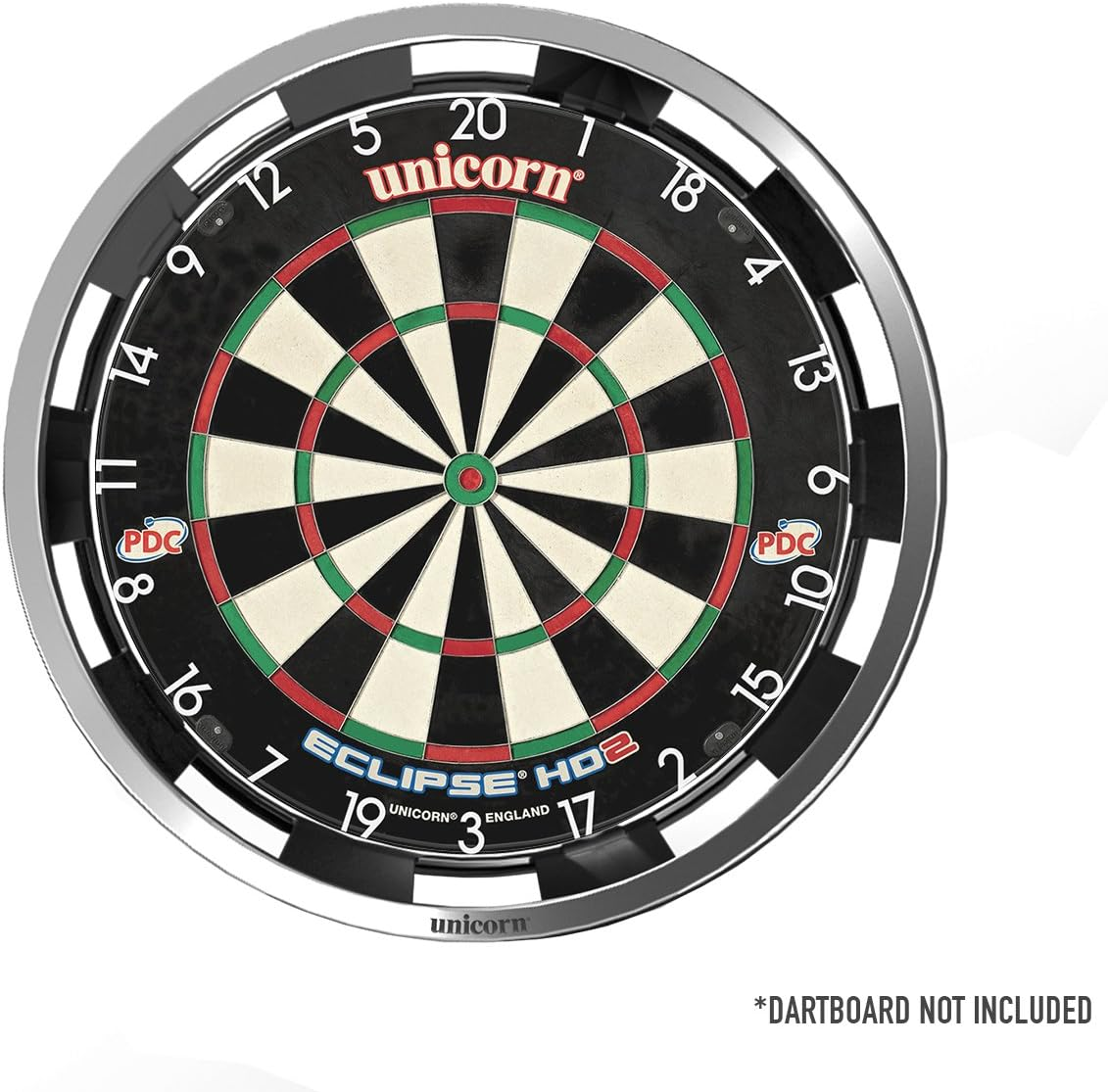 Unicorn Illuminated Dartboard Backboard Surround | Solar | 360 Degrees Non-Glare Lighting | Fits Any Standard Dartboard image number 2