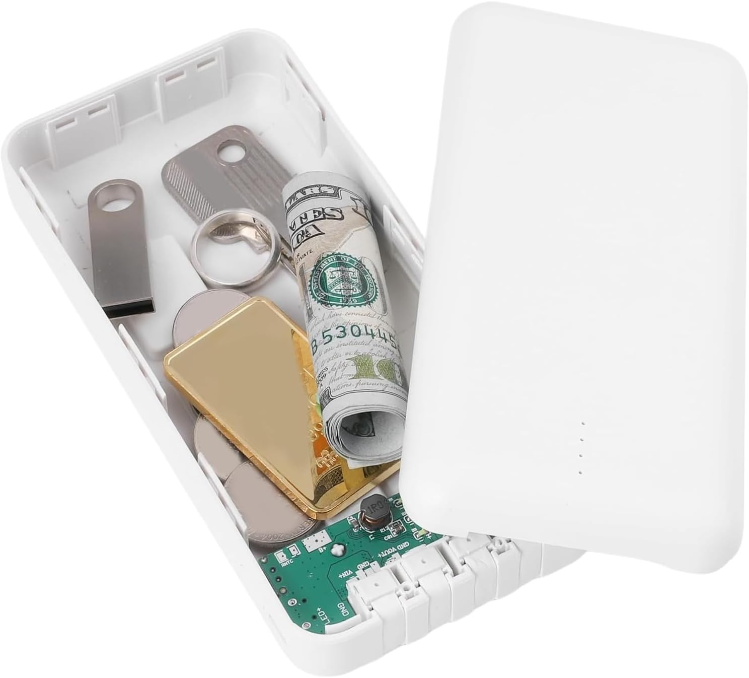 Secret Storage, Anti-Theft Storage Box | Travel Power Bank Design Money | Home, Travel Safe, Jewelry, Valuables, Cash, Airplane, Luggage, Wallet, Tote Bag, Backpack