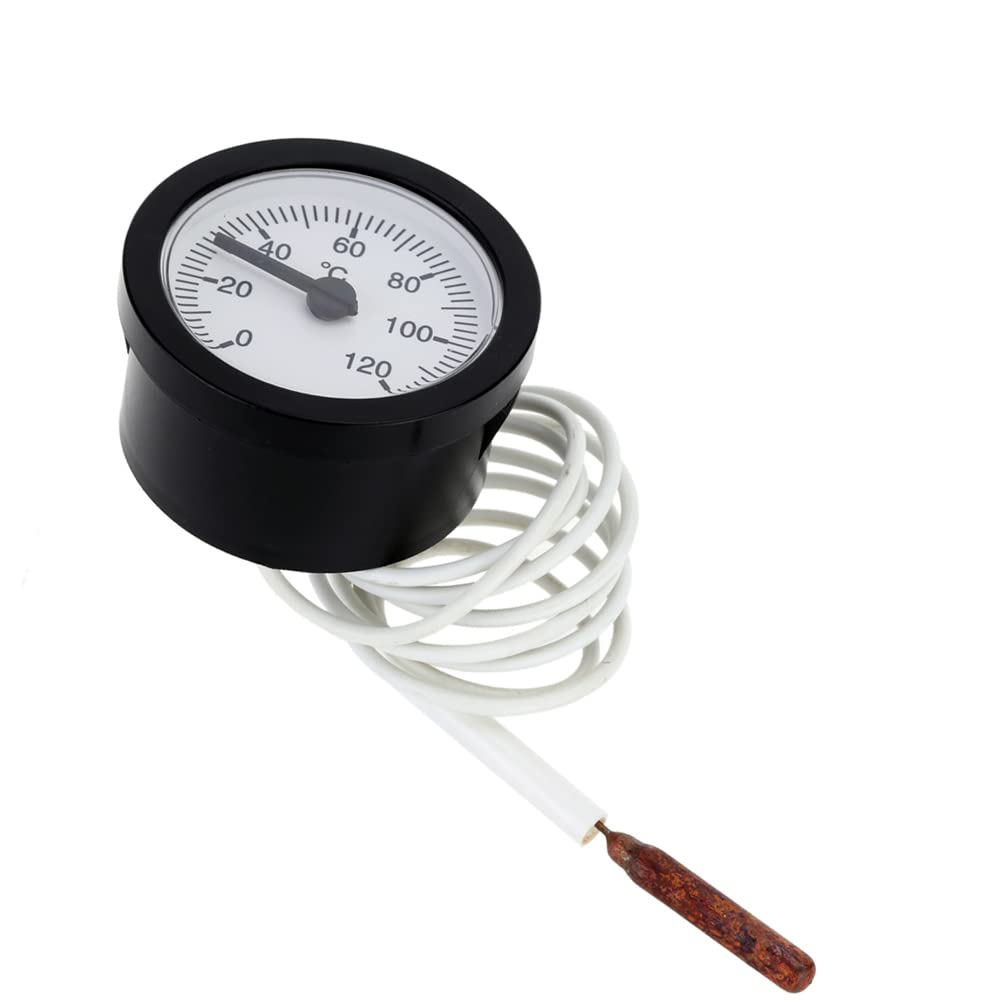 Dial Thermometer Capillary Temperature Gauge with 1M Sensor 0-120&deg;C for Measuring Water Liquid image number 2