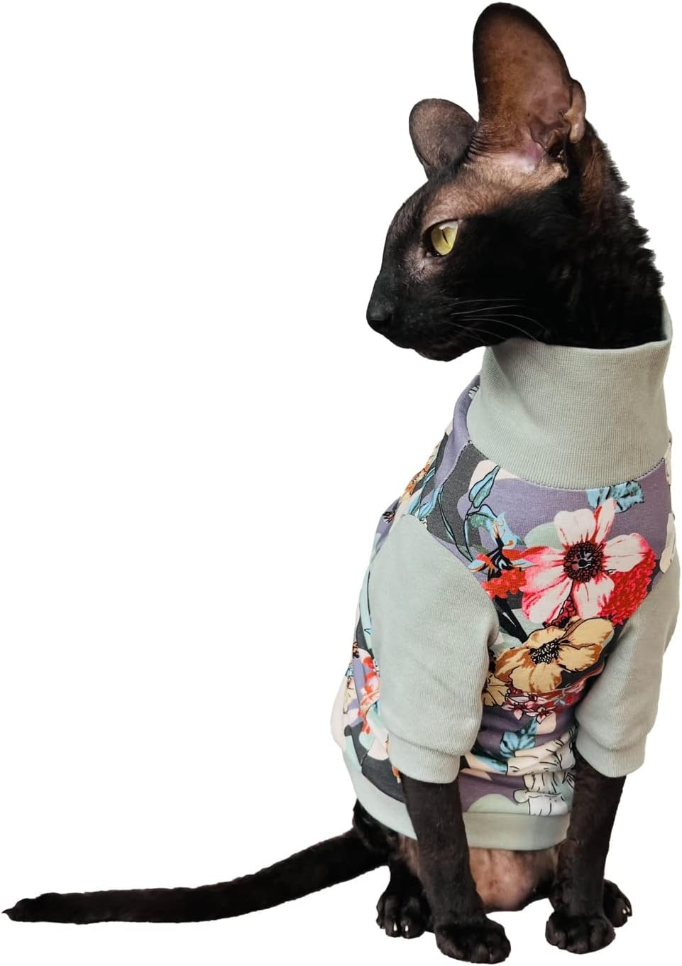 Kotomoda Hairless Cat'S Turtleneck Spring Camouflagefor Sphynx Cat (Small) image number 1