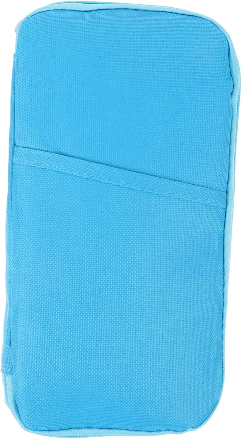 WATIIFUFU Travel Card Holder Passport Case Document Wallet Canvas Men'S Women'S Multi-Pockets