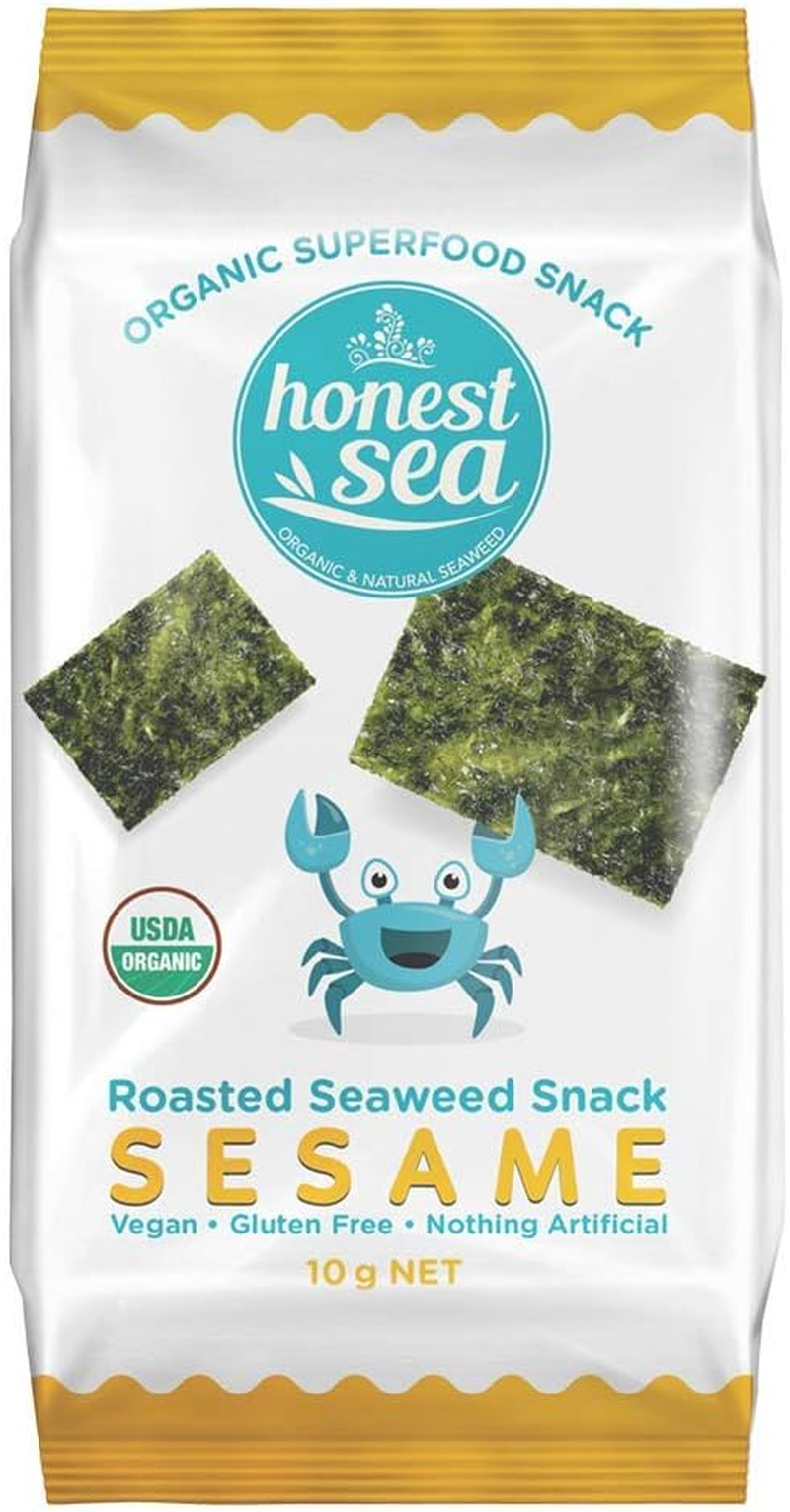 Honest Sea Roasted Seaweed Sesame Snack, 10G image number 1