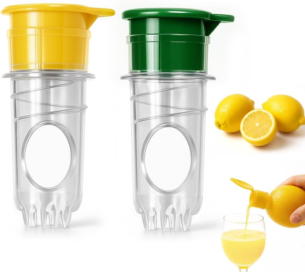 Proxima Direct Lemon Squeezer, 2 Pack Lemon Juicer Press, Portable Orange Squeezer Screw Top Lemon Press with Built-In Filter Hand Citrus Juicer image number 6