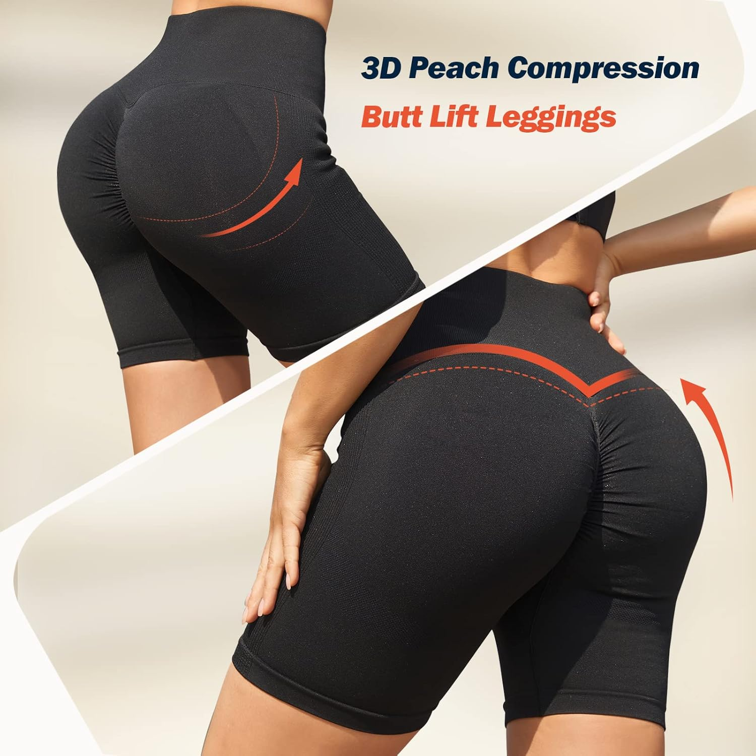 Duduma Seamless Biker Shorts for Women Scrunch Butt Workout Shorts High Waist Running Athletic Yoga Gym Shorts Womens Sports Shorts image number 1