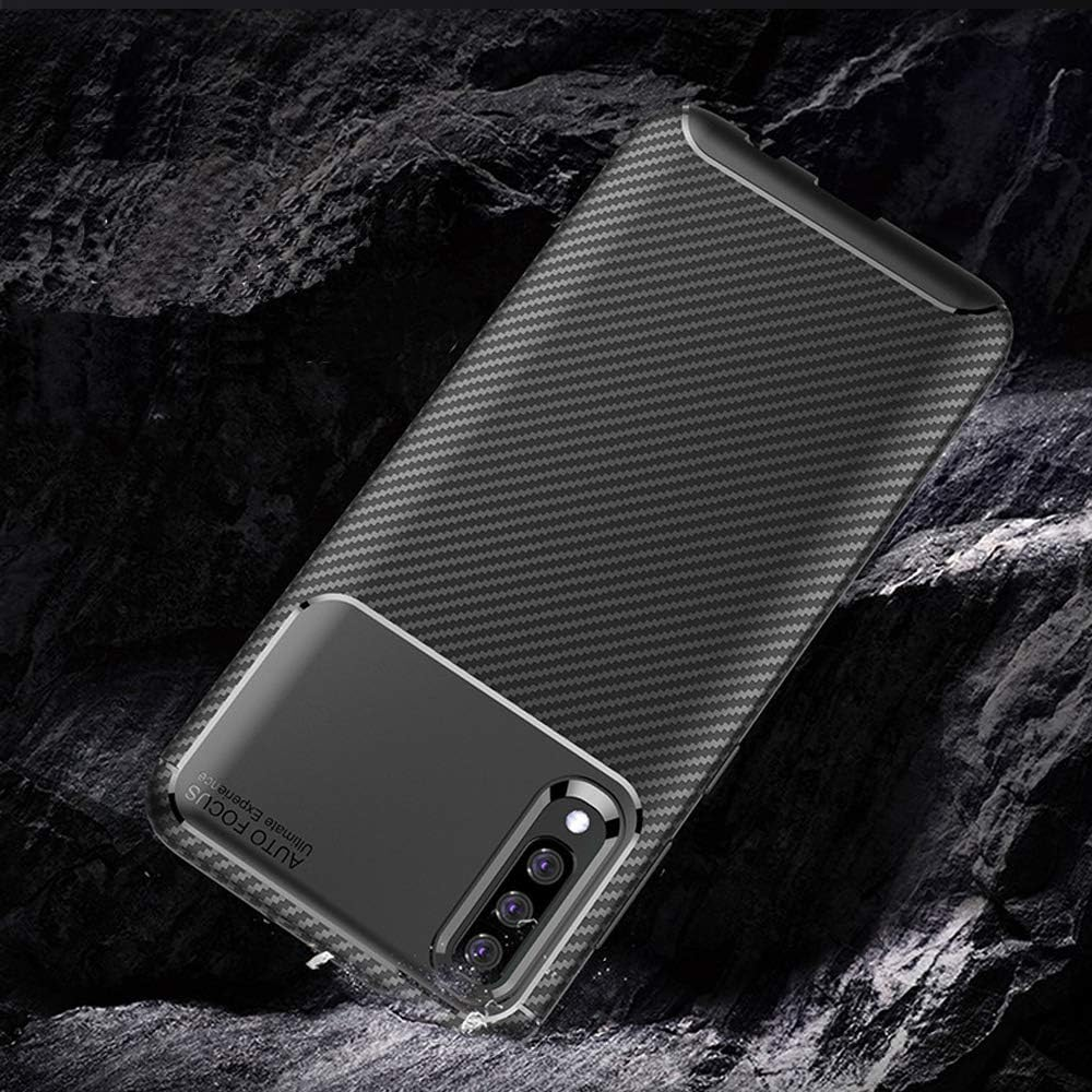 HEYUS for Samsung Galaxy A70 Case, Protective Carbon Fiber Case Cover Compatible with Samsung Galaxy A70, Lightweight Ultra Thin Slim image number 5