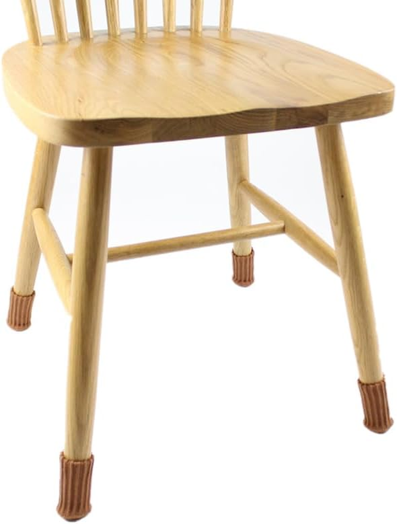 Aoozleny 16Pcs Furniture Leg Socks, Coffee Knitted Protectors Chair Leg Cover, High Elastic Chair Leg Coversmoving Easily and Reduce Noise Wood Floor Protectors, Brown image number 2