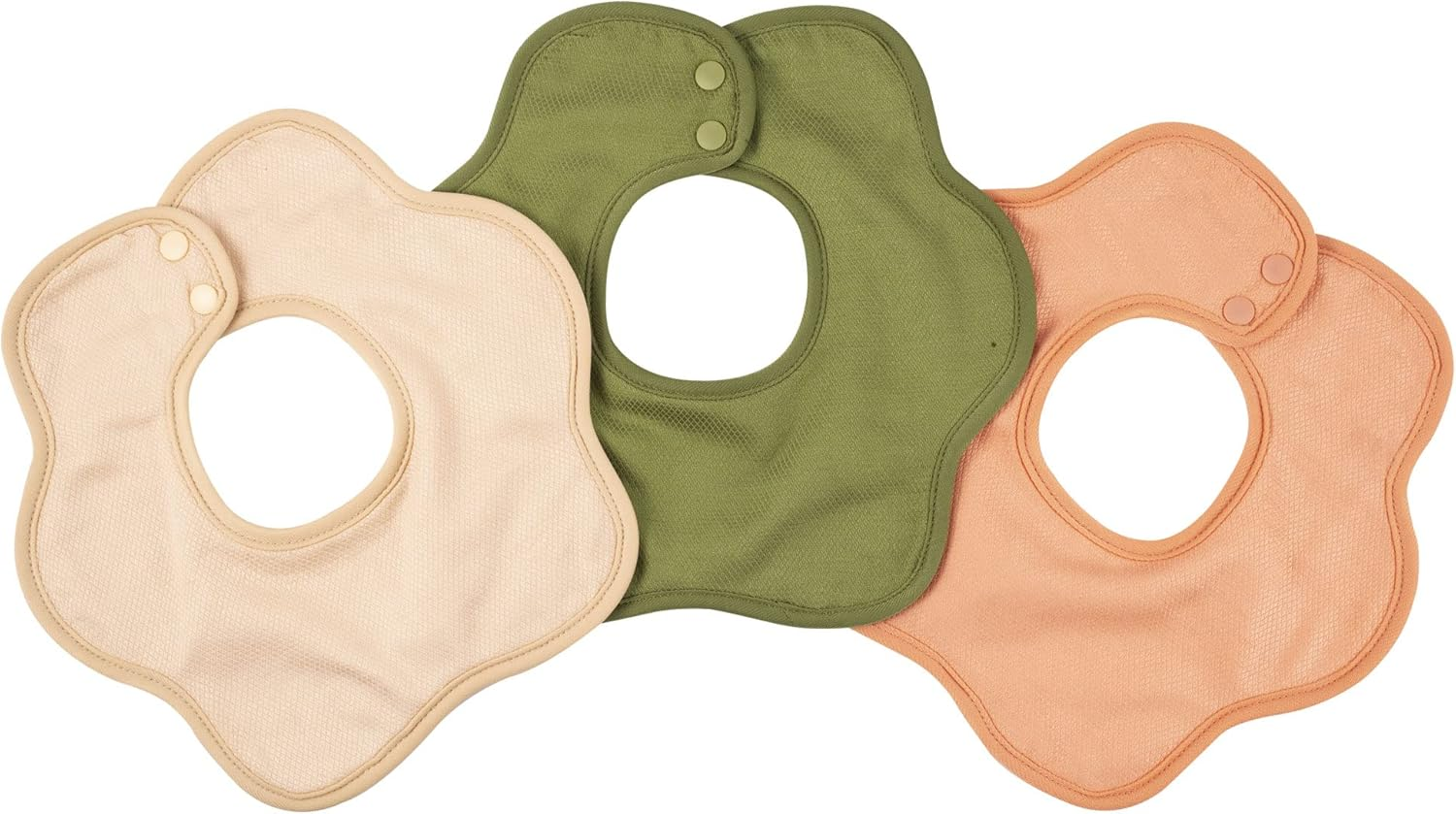 Tiny Twinkle Roundabout Drool Bibs Multi-Pack - 360 Rotating Waterproof and Absorbent Teething Baby Bibs&hellip; - Blush image number 4