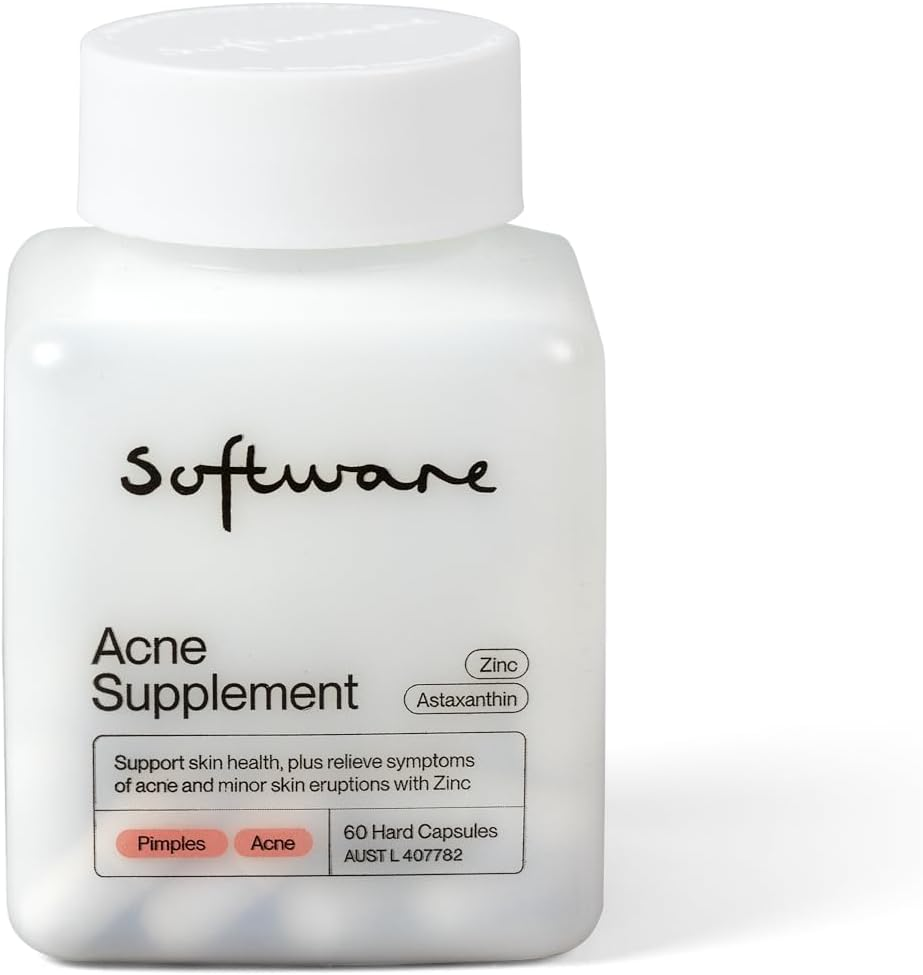 Software Acne Supplement 60 Capsules | Vitamin Supplement for Acne Treatment | Support Skin Health, Collagen Production and Relieve Acne Symptoms (60 Day Serving) image number 4