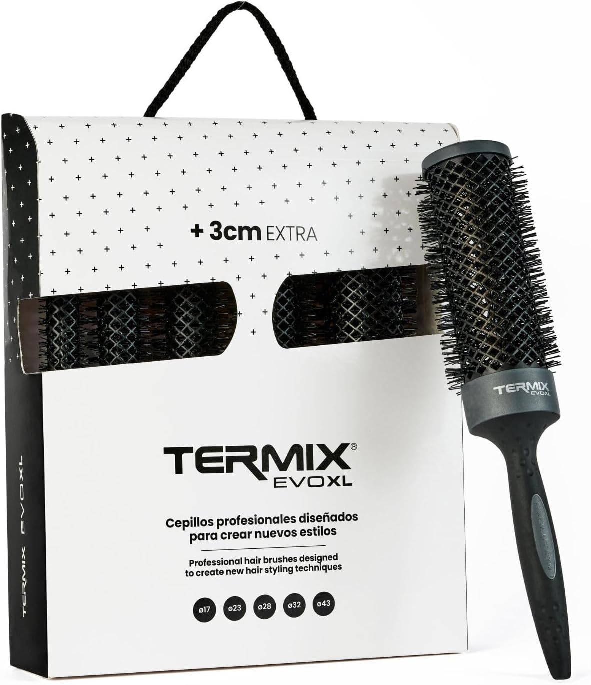 Termix Evolution round Hair Brushes, X-Large, Pack of 5 image number 2
