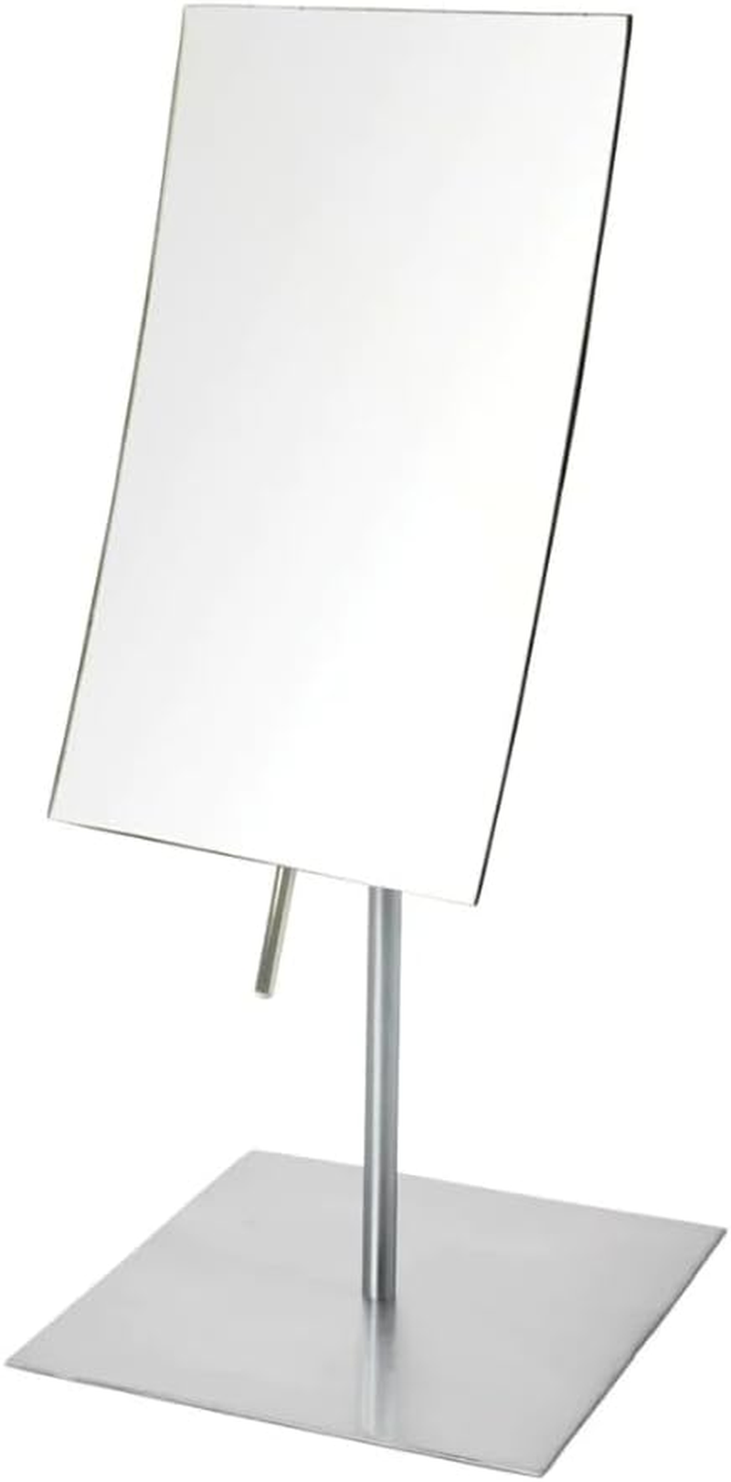 JERDON Rectangular Tabletop Makeup Mirror - Makeup Mirror with 3X Magnification with Black Finish - 5-Inch by 8-Inch Vanity Mirror - Model JP358BK