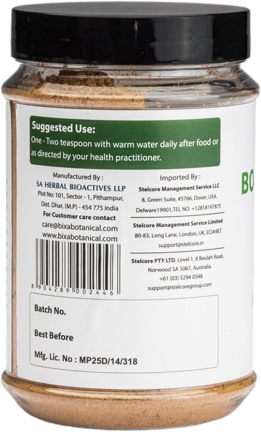 Bonducella Seed Powder 7 Oz (200G) (Sagargota/Caesalpinia Bonduc Nut), Supports as Bitter-Tonic & Antiinflammation Response | Body Pain | Blood Purification image number 1