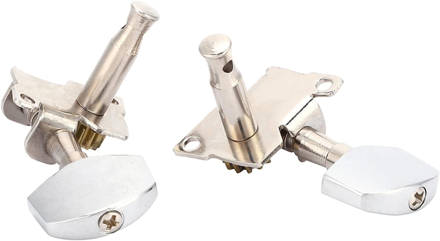 Classical Style Ukulele Tuning Pegs Machine Heads Ukulele DIY Parts Strong 14 Copper Alloy Gears for DIY Ukulele Maintenance image number 2