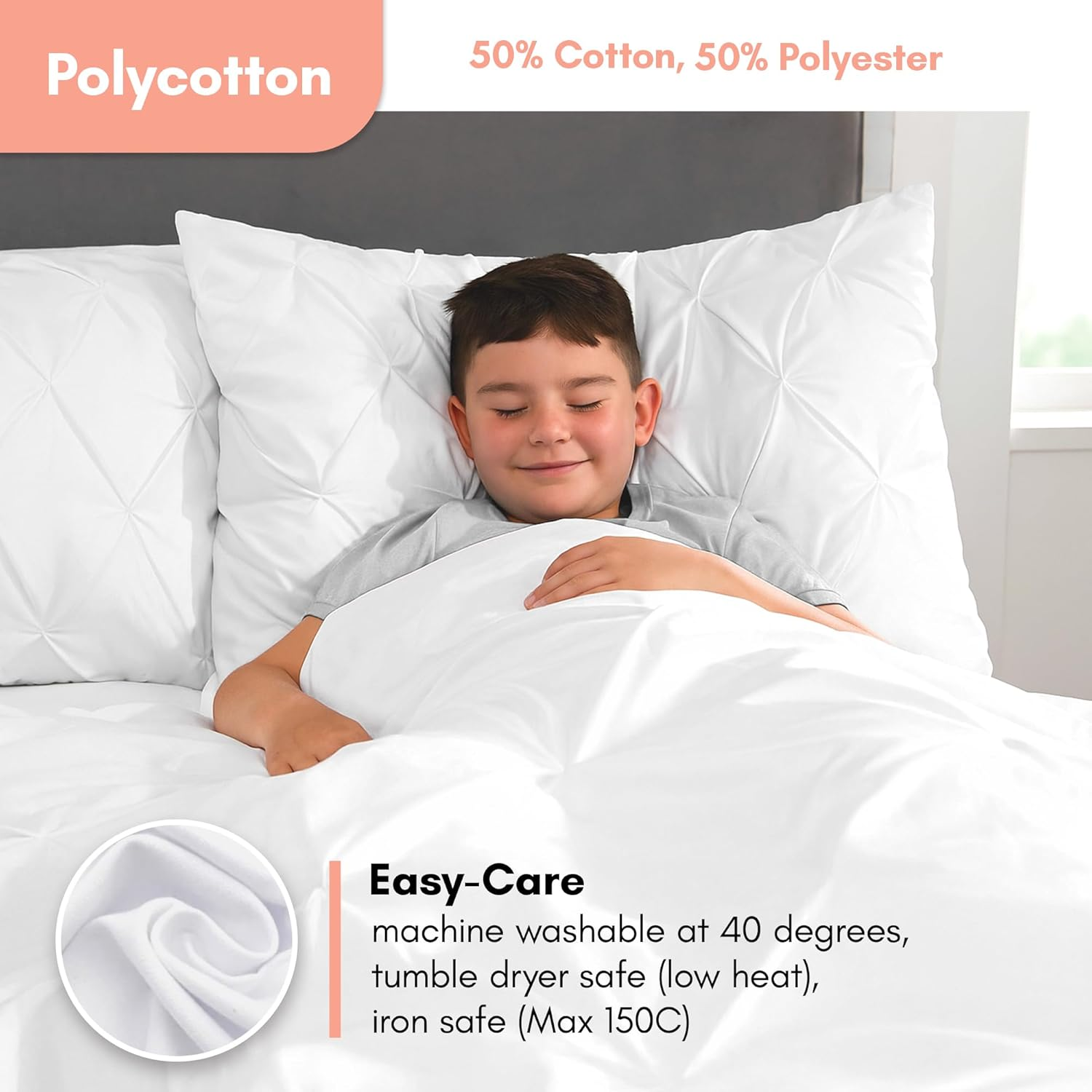 Rapport Finest Homewares Argyle Tartan King Quilt Duvet Cover and 2 Pillowcase, Grey image number 2