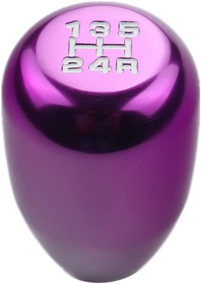 DEWHEL Universal Honda Accord 5 Speed Manual Shift Knob M10X1.5 Screw on Purple - Gold image number 5