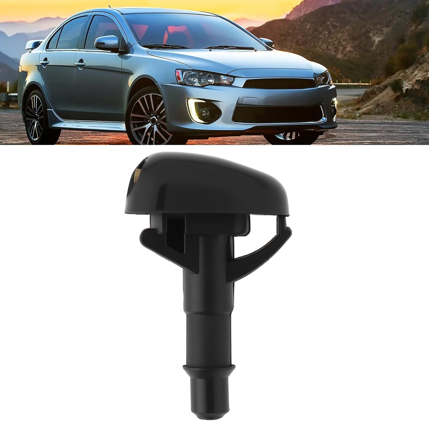 Emagtech 4Pcs Windshield Washer Nozzles 8265A083 Compatible with Mitsubishi Lancer image number 5