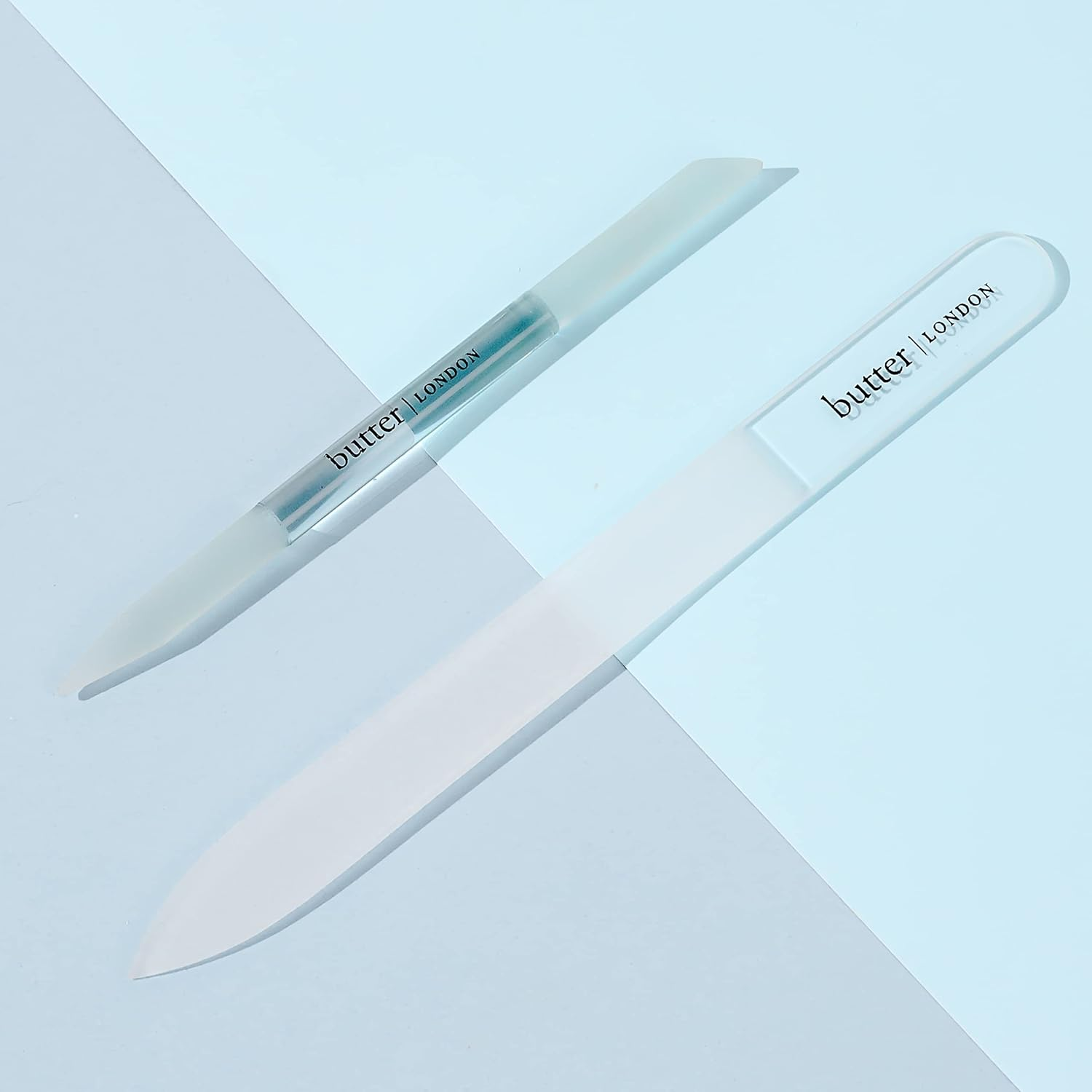 Butter London Signature Glass Nail File - Essential Tool for Manicure and Pedicure - Smooth Out Rough Edges and Helps Prevent Breakage and Splitting - Etched Grind Plate for Finer Surface - 1 Pc image number 4