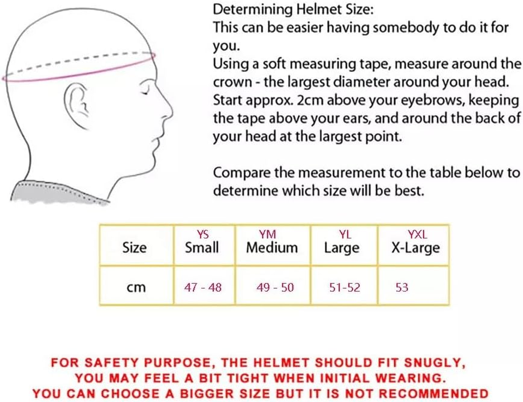 Black Motocross Motorcycle Helmet for Kids Youth ECE22.05 Australia Approved Standard - Youth Small