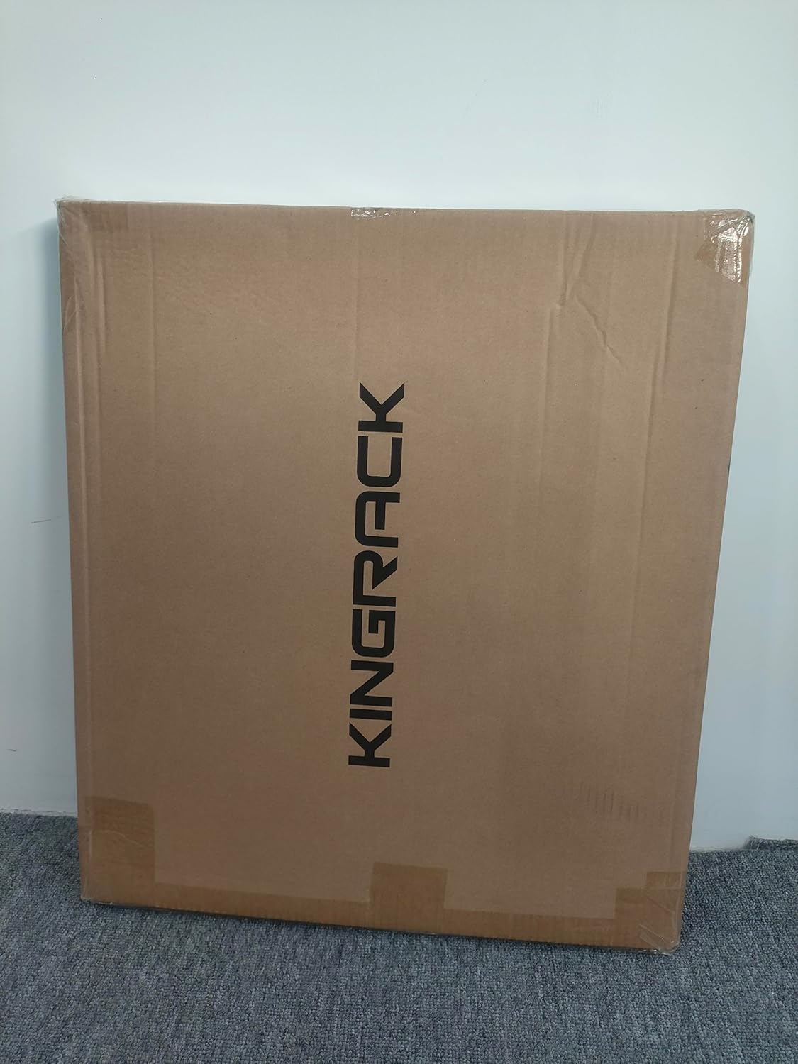 KINGRACK Folding Step Ladder, 2 Step Ladder, Folding Ladder with Non-Slip Rubber Mat, Step Stool with Release Button, Lightweight Steel, Holds up to 150 Kg, Black