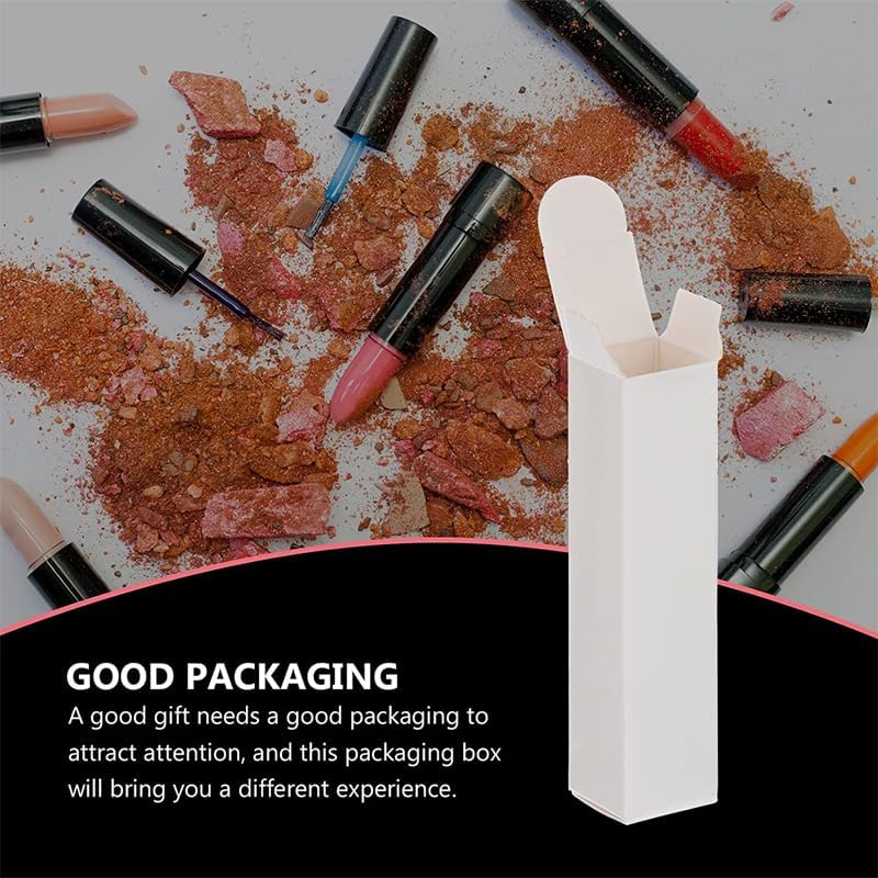 100PCS Empty Lip Balm Tube Packaging Carton Box Lipstick Tube DIY Cosmetic Containers, Perfect for Handmade Lip Products image number 4
