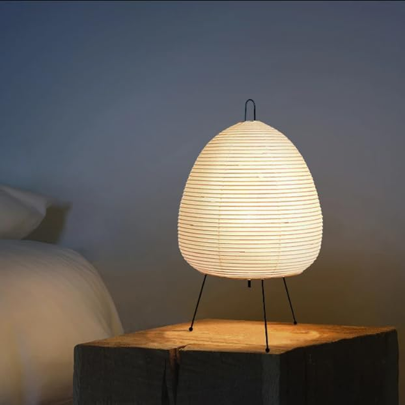 Retro Japanese Lantern Design Printed Rice Paper Lamp for Bedroom & Desktop Decoration image number 6