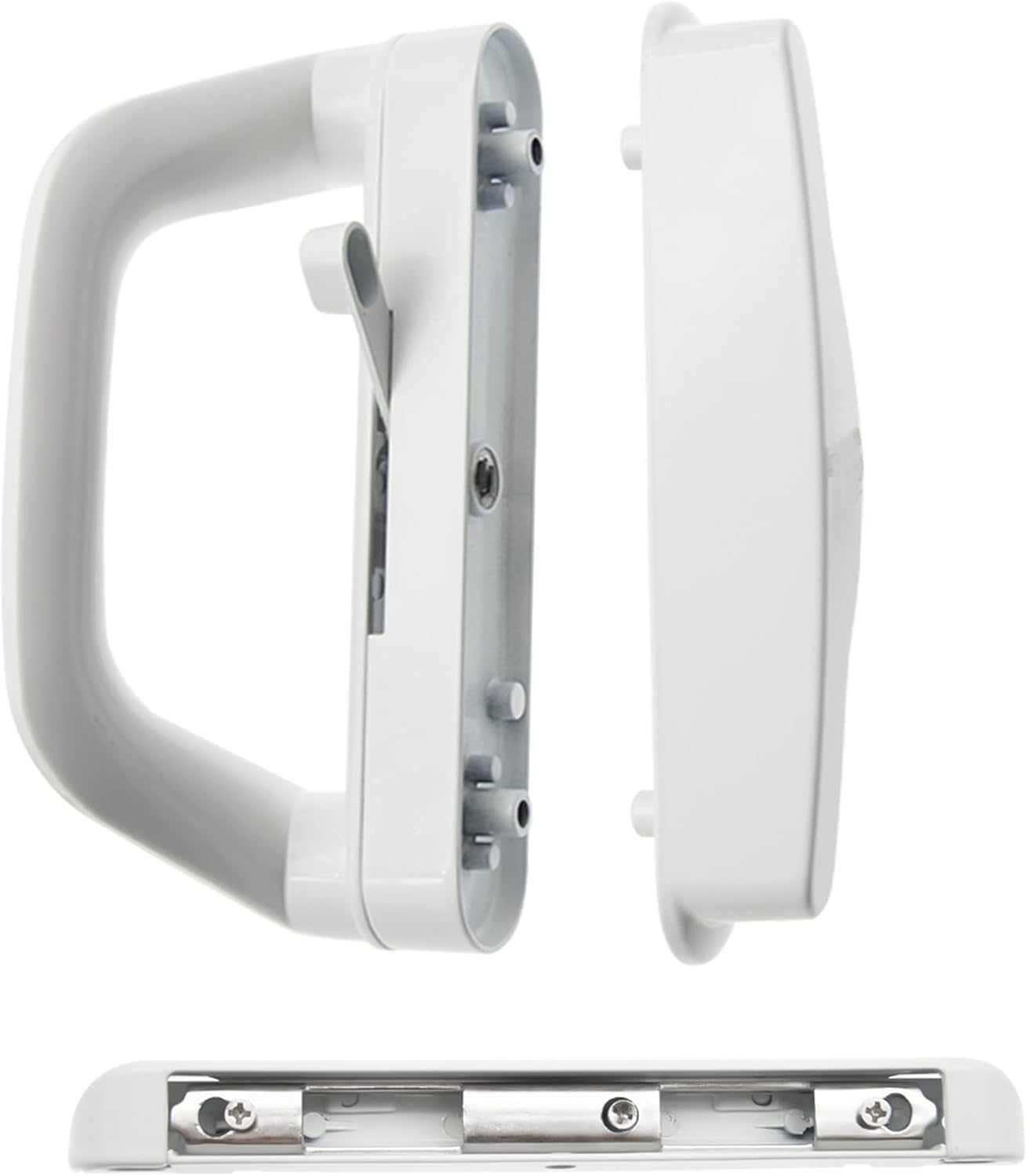 Sliding Patio Door Handle Set Mortise Lock Suitable for Sliding Glass Patio Door Keyed White