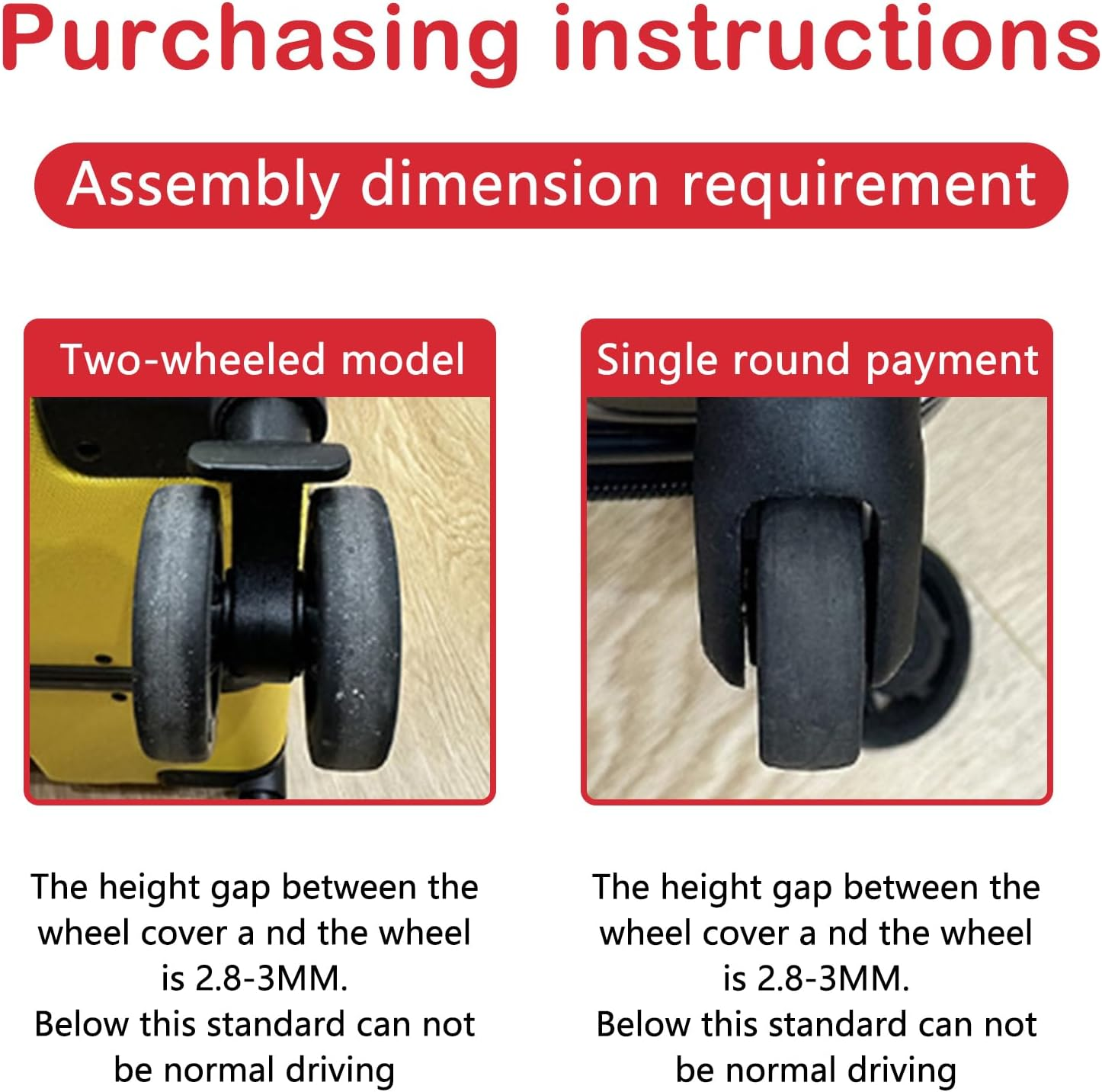 ACTIMED 8Pcs Silicone Luggage Wheel Covers - Silent Protection Suitcase Wheel Protector Covers (Black), Black, L, Scriptures