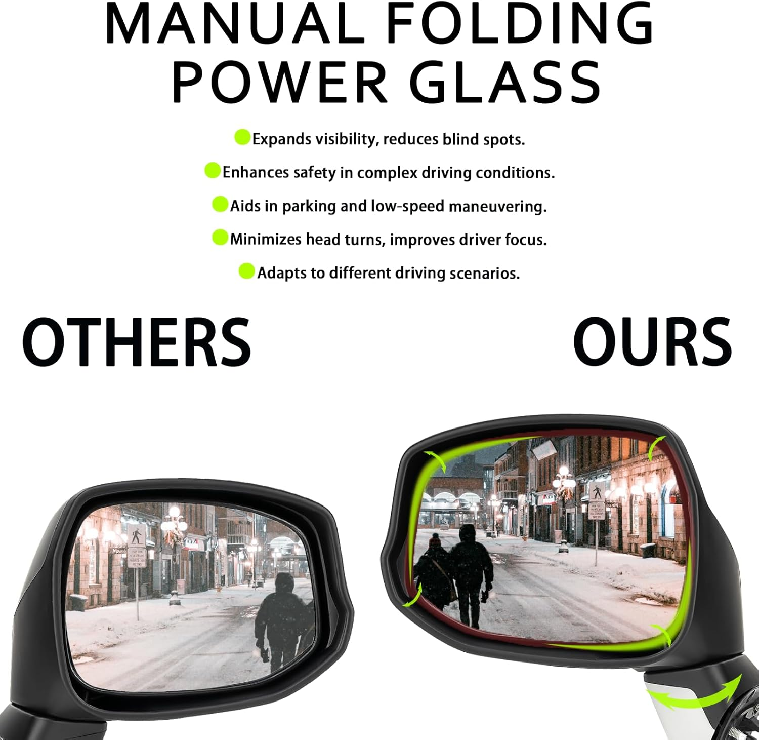 Driver Side Left Mirror for 2012-2015 Honda Civic | Power Glass | Glossy White | 3-Pins OE Replacement Part #76252TR0A01 image number 4