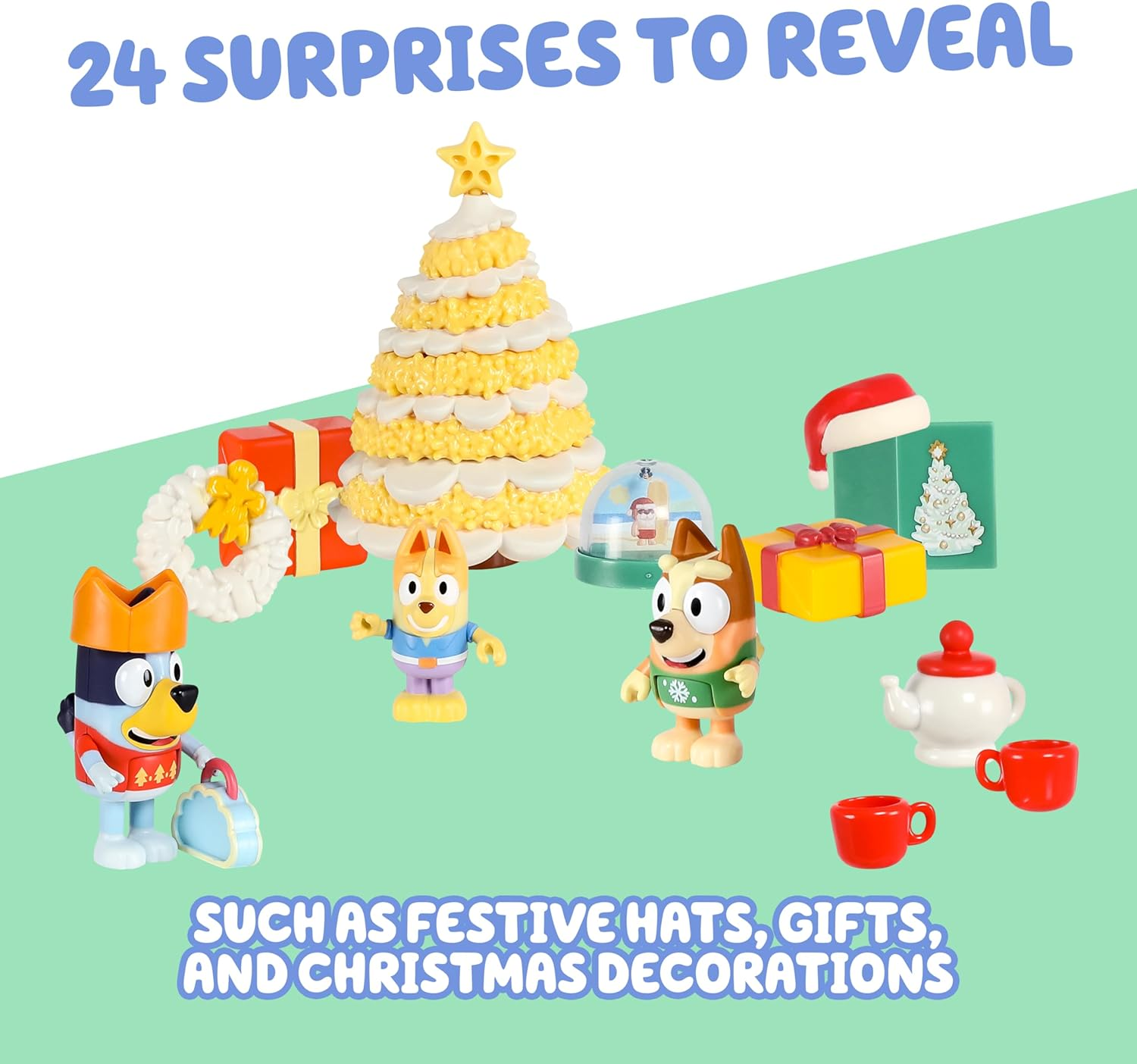 Bluey'S Exclusive Advent Calendar Pack. Open the Packaging to Find a Bluey Surprise Each Day for 24 Days Including Exclusive Figures! | Amazon Exclusive image number 1