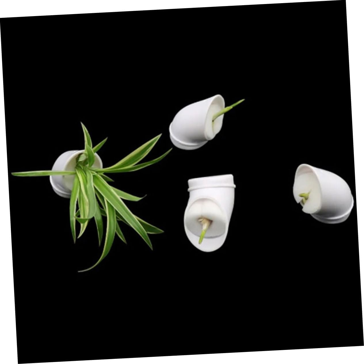 BESPORTBLE Hydroponic Column Tower for Indoor Garden Includes Cups for Plant Cultivation for Balcony Vegetable Growing Reusable Mesh Nursery Plant Cups and Sponge Supply image number 6