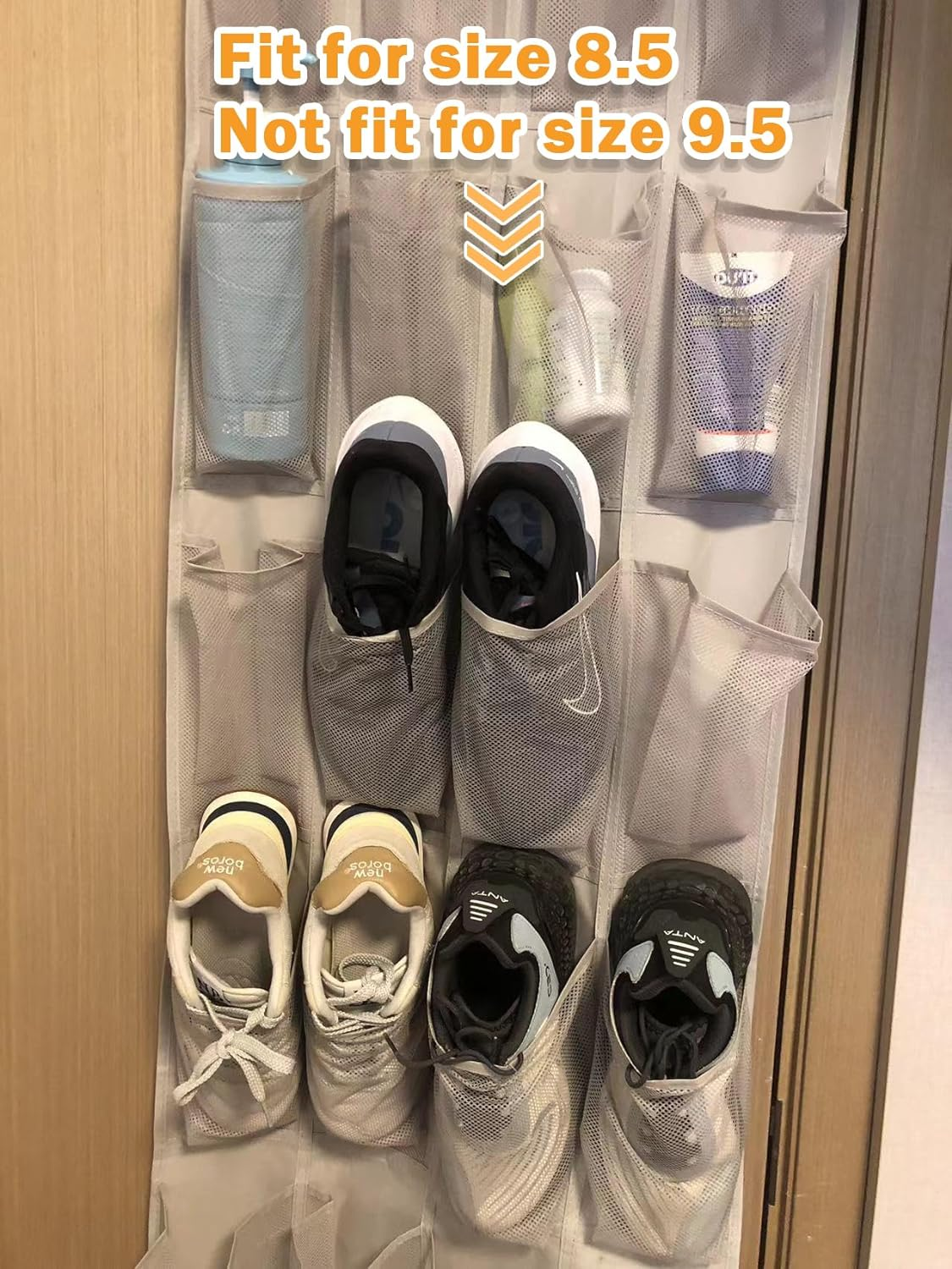 Amazon Basics 24-Pocket Over-The-Door Hanging Medium-Size Shoe Organizer image number 2