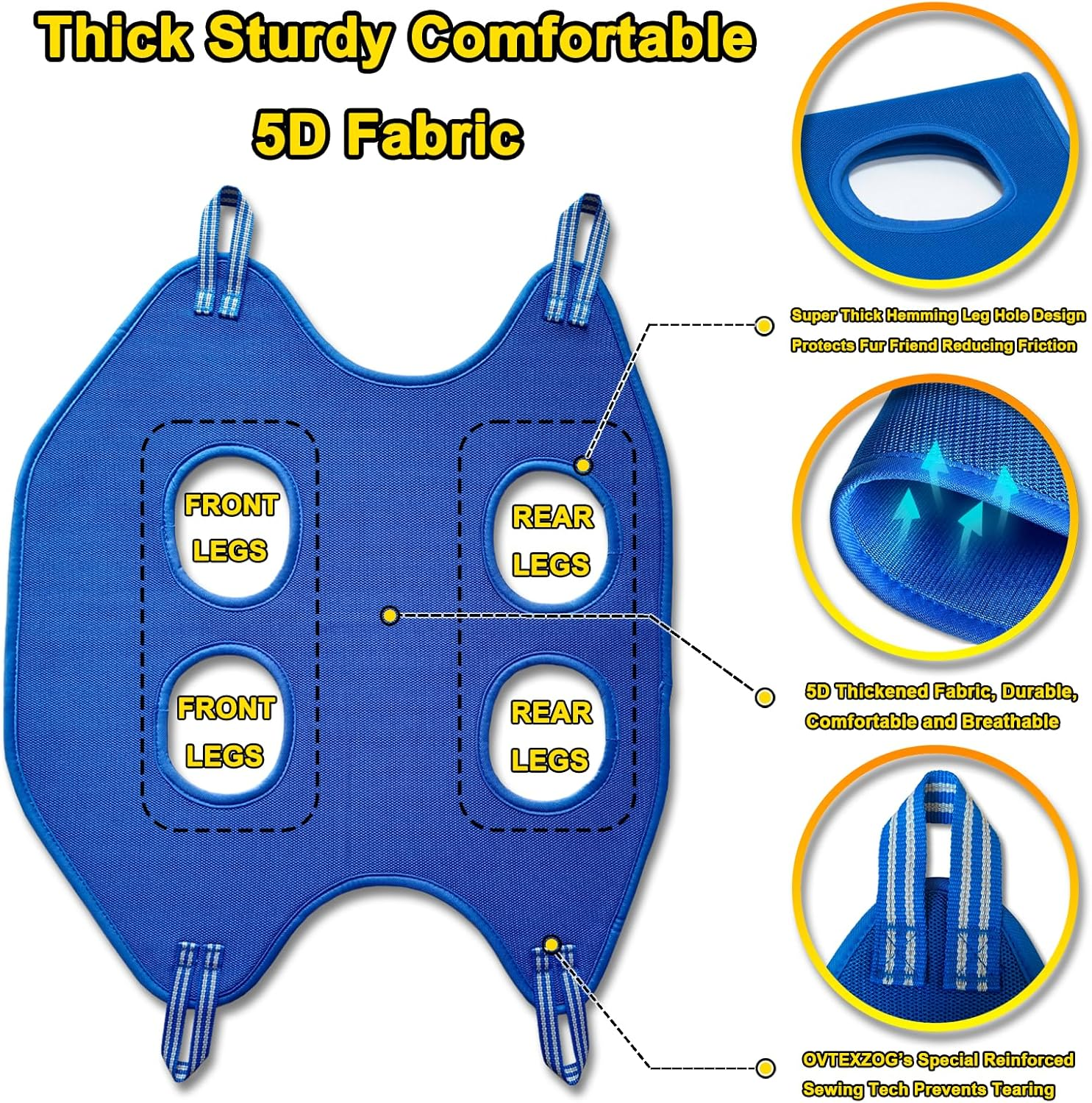 Dog Grooming Hammock Harness, Dog Sling Helper for Nail Trimming, Dog Hanging Hammock Restraint Bag for Nail Clipping/Claw Care (Medium)