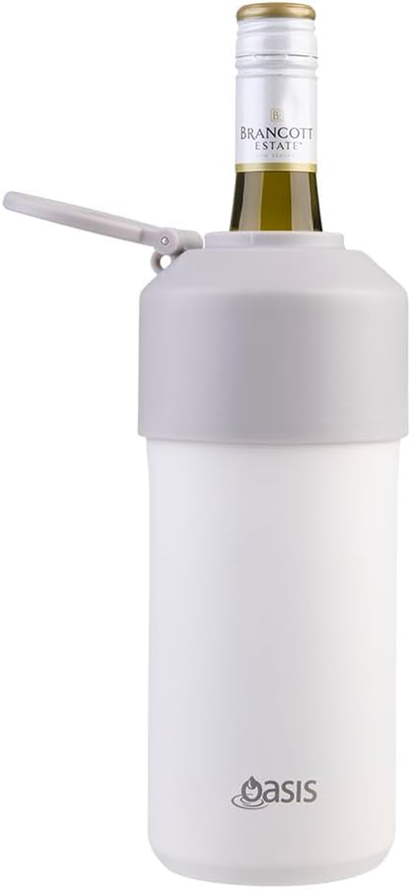 Oasis Stainless Steel Double Wall Insulated Adjustable Wine Cooler - Linen image number 4