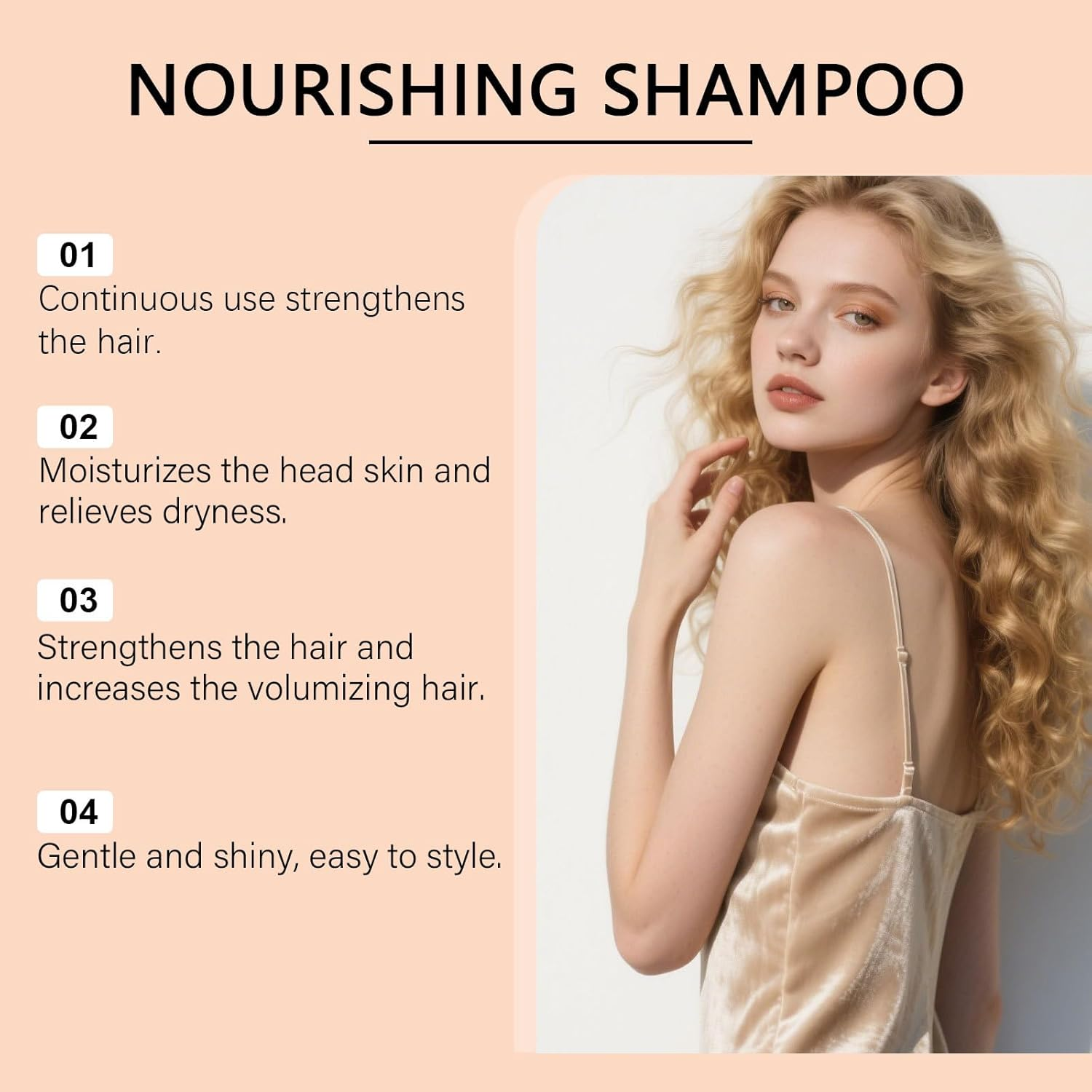Fruit Moisturizing Shampoo, Fruit Extraction Hair Cleanser, Moisture Repair Shampoo for Dry, Split and Chemically Treated Hair, Thickening Volumizing Strengthening Damaged Frizzy Hair (2Pcs) image number 5